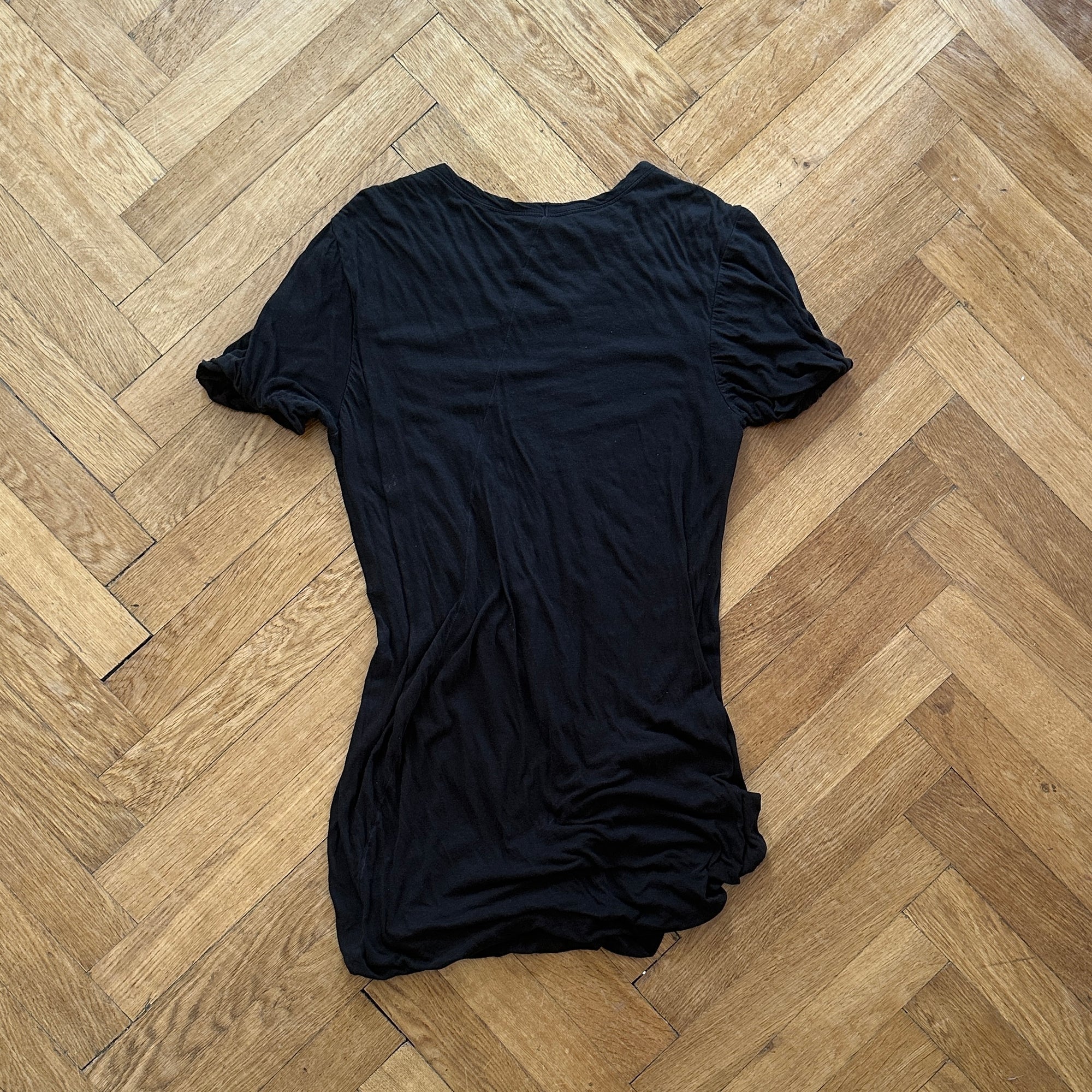 Rick Owens FW14 Moody Black Double Layer T-Shirt