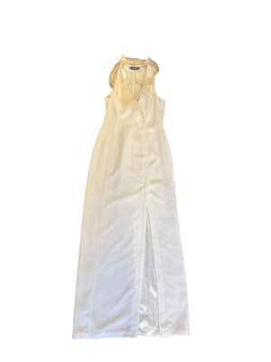 Thierry Mugler SS99 Sculptural Collar Layered Silk Gown
