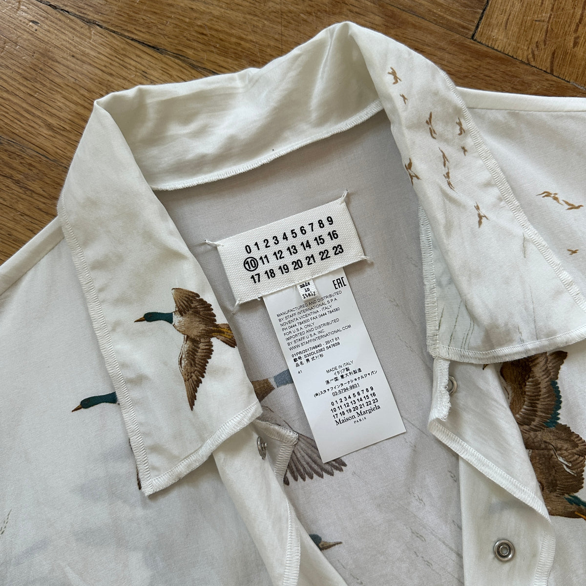 Maison Margiela SS17 Fox Print Shirt