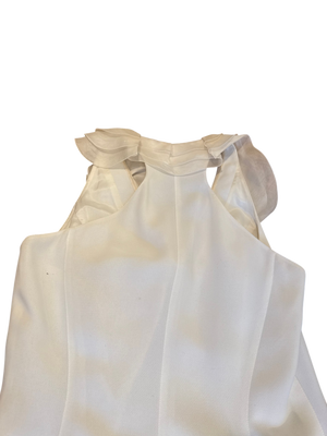 Thierry Mugler SS99 Sculptural Collar Layered Silk Gown