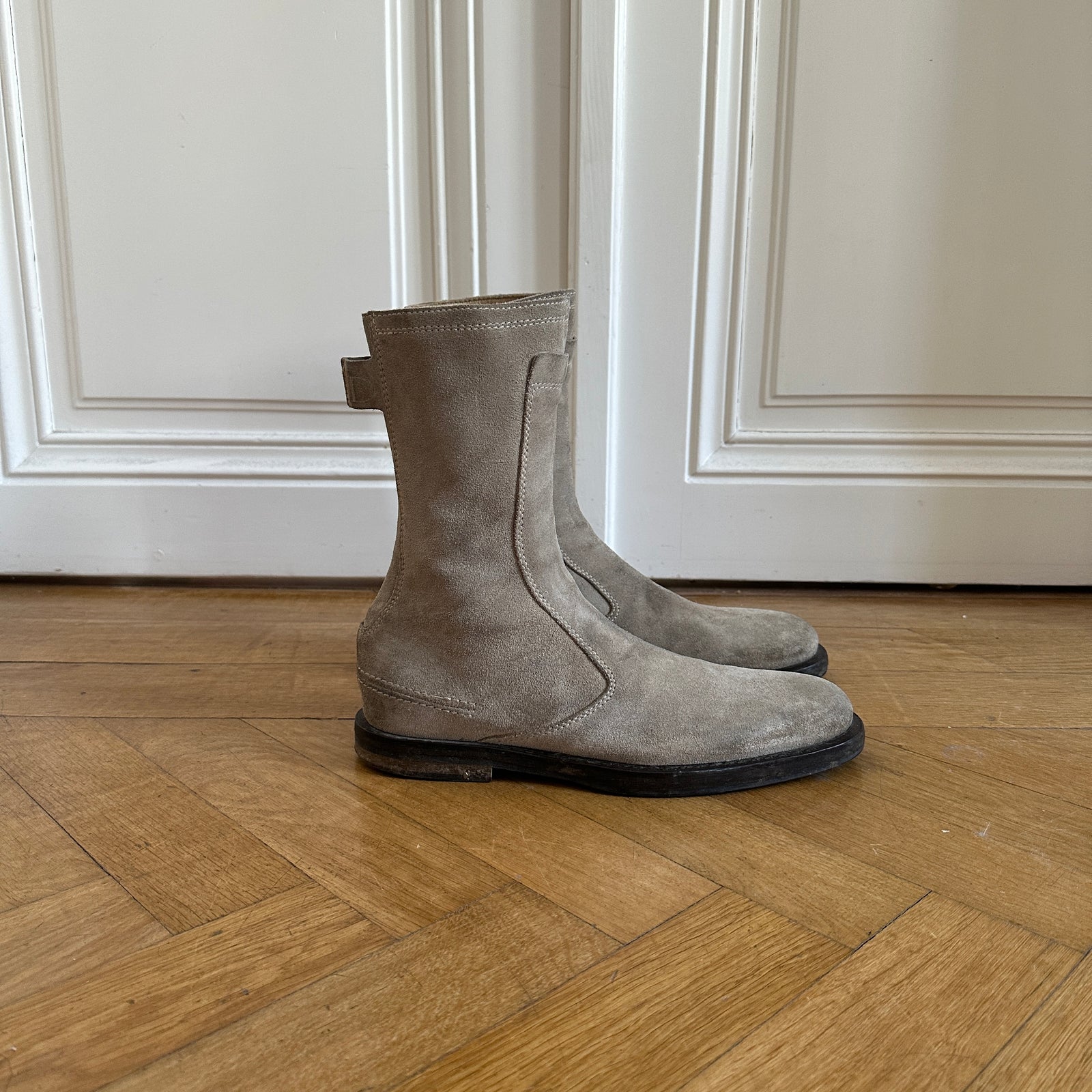 Dior Homme FW04 VOTC Motorcycle Suede Boots