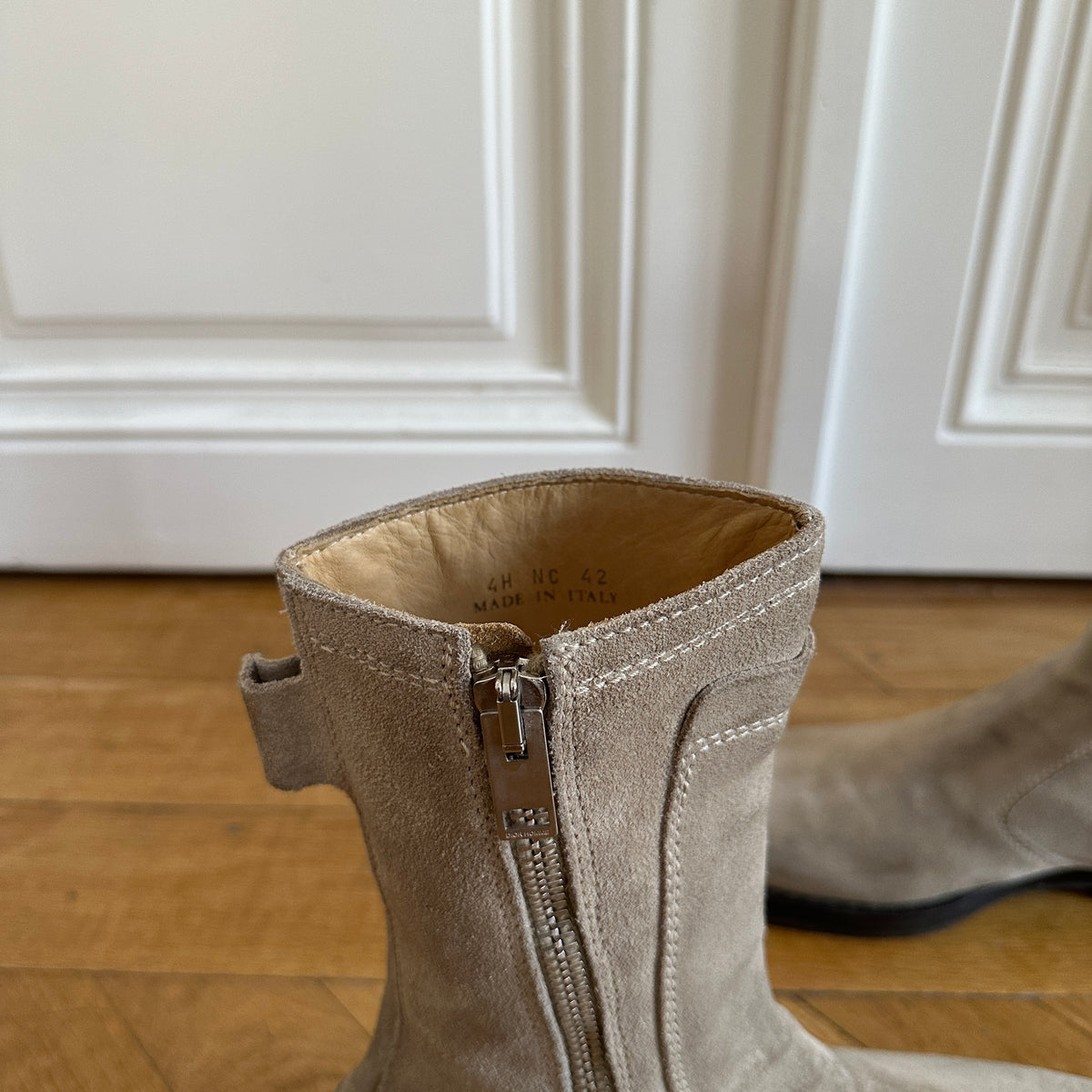 Dior Homme FW04 VOTC Motorcycle Suede Boots