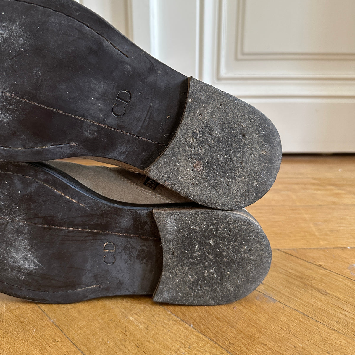 Dior Homme FW04 VOTC Motorcycle Suede Boots