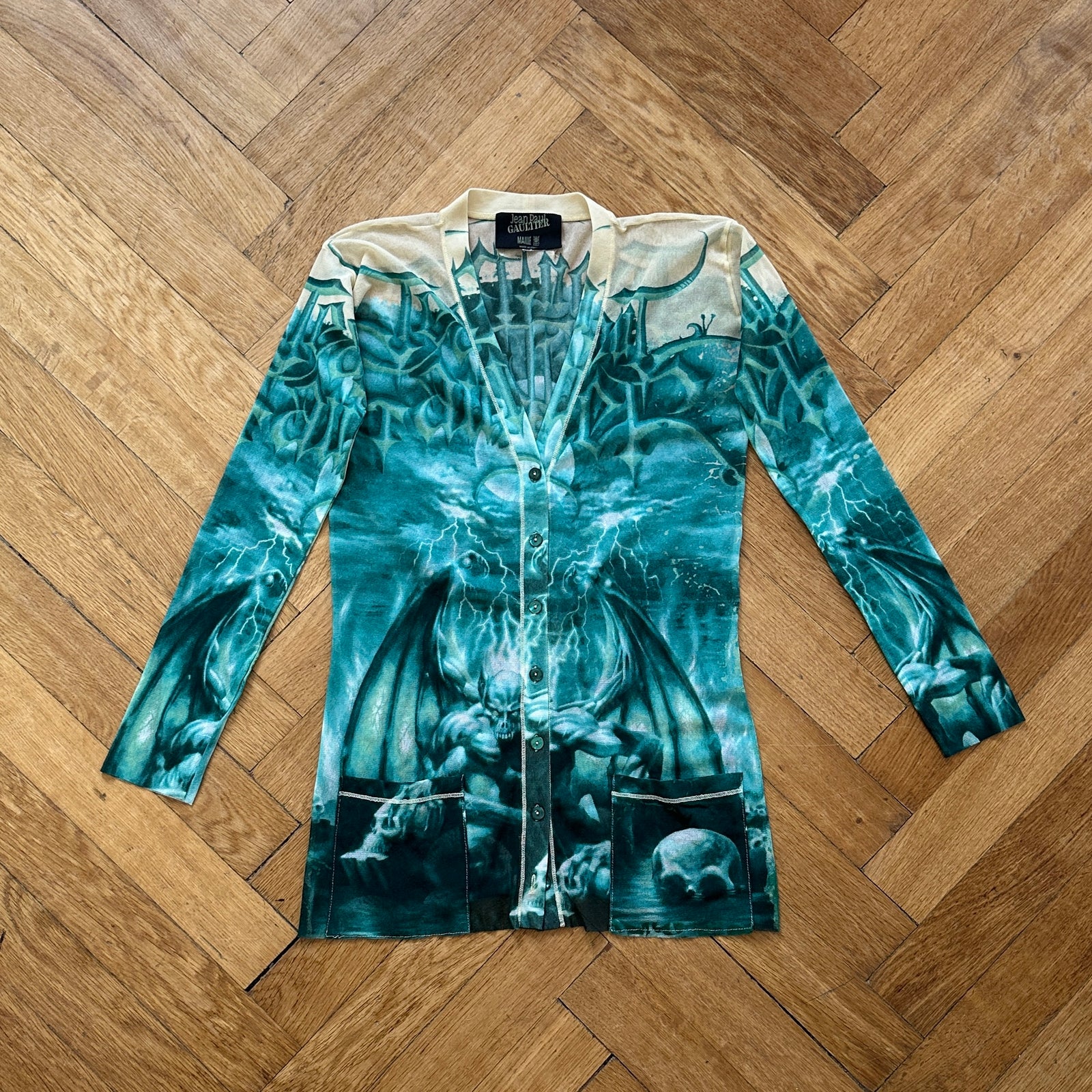 Jean Paul Gaultier SS01 Demon Mesh Cardigan