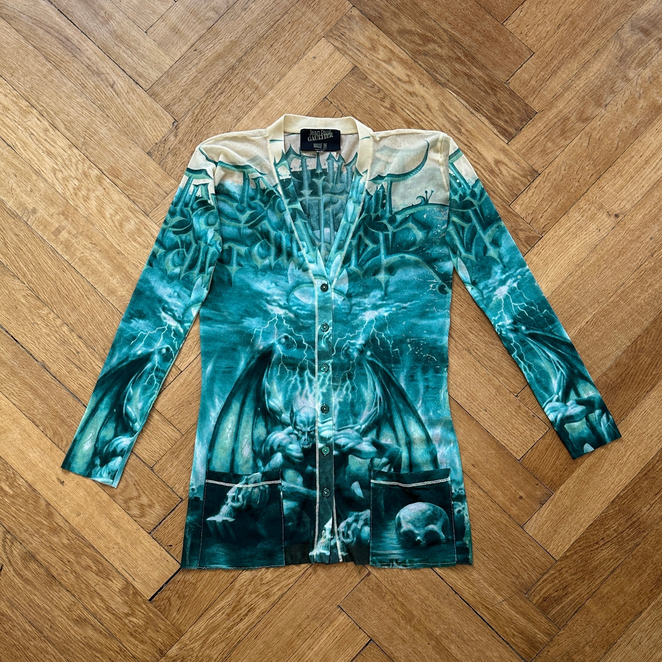 Jean Paul Gaultier SS01 Demon Mesh Cardigan - Ākaibu Store