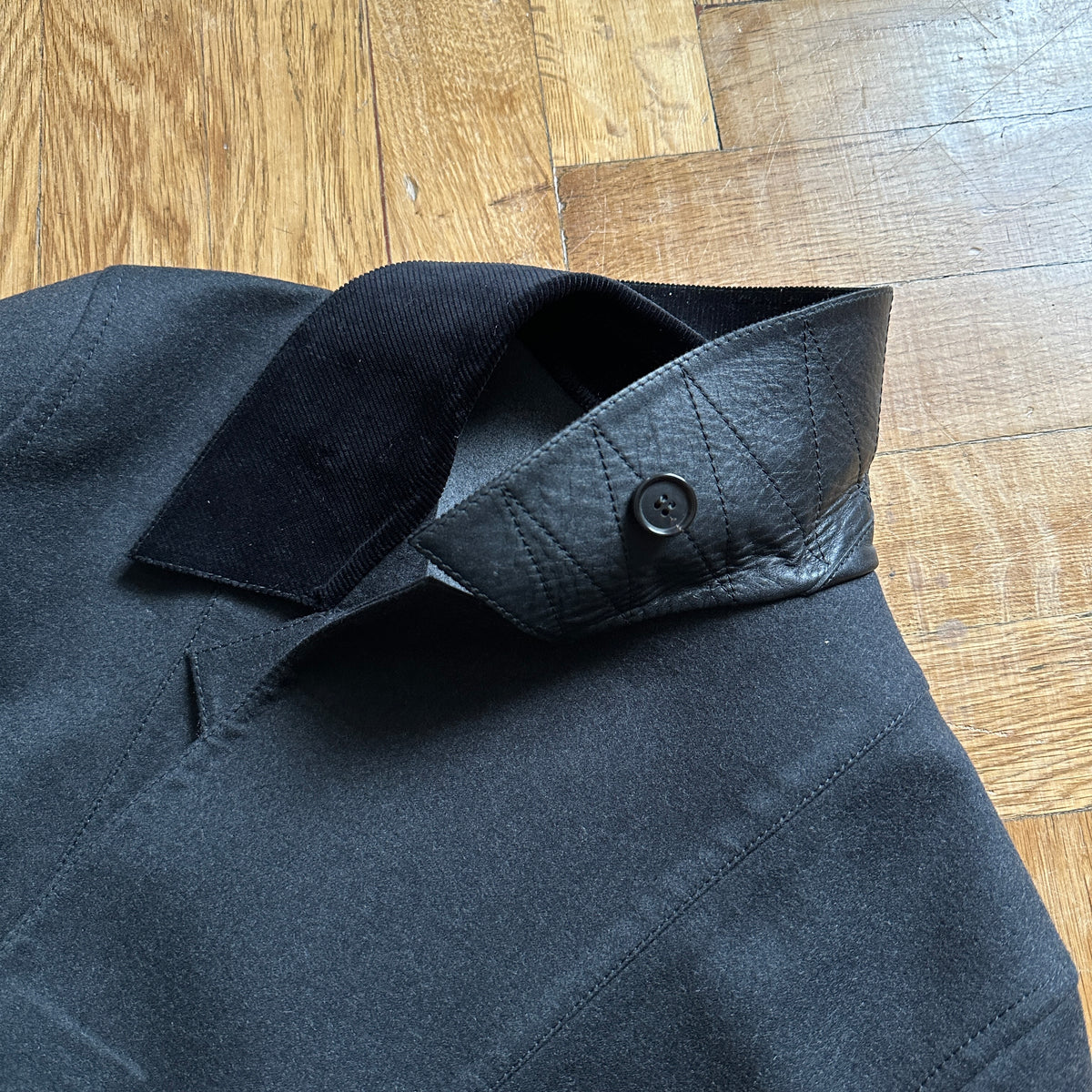 Berluti by Haider Ackermann FW17 Cord Collar Trench Coat Sample