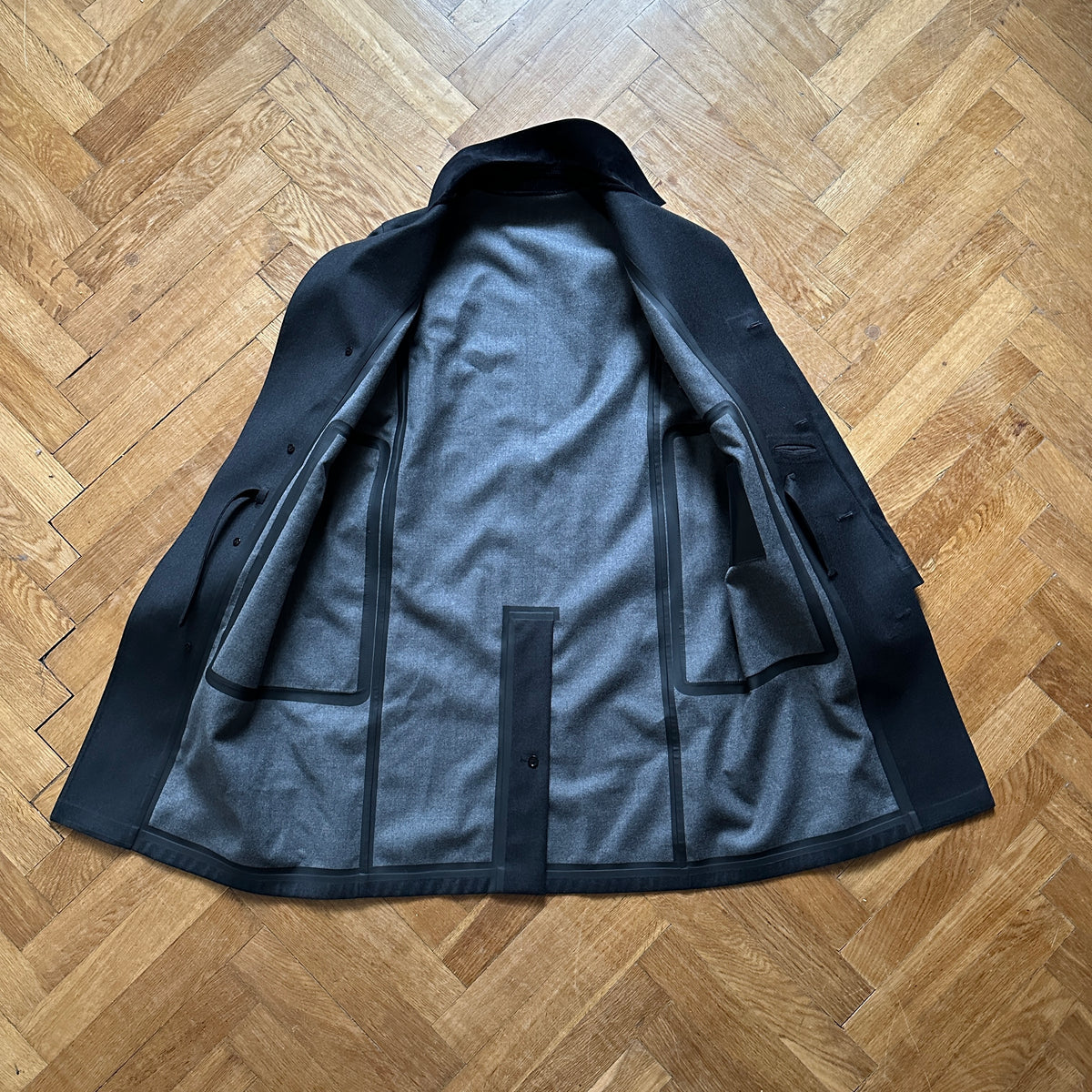 Berluti by Haider Ackermann FW17 Cord Collar Trench Coat Sample