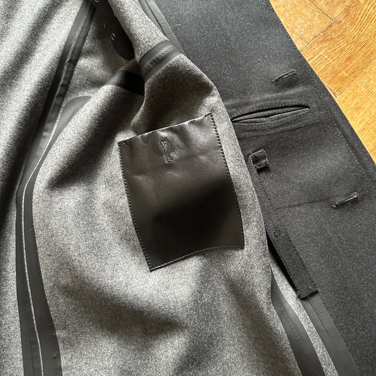Berluti by Haider Ackermann FW17 Cord Collar Trench Coat Sample