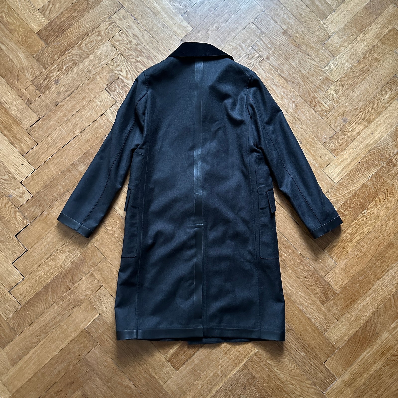 Berluti by Haider Ackermann FW17 Cord Collar Trench Coat Sample
