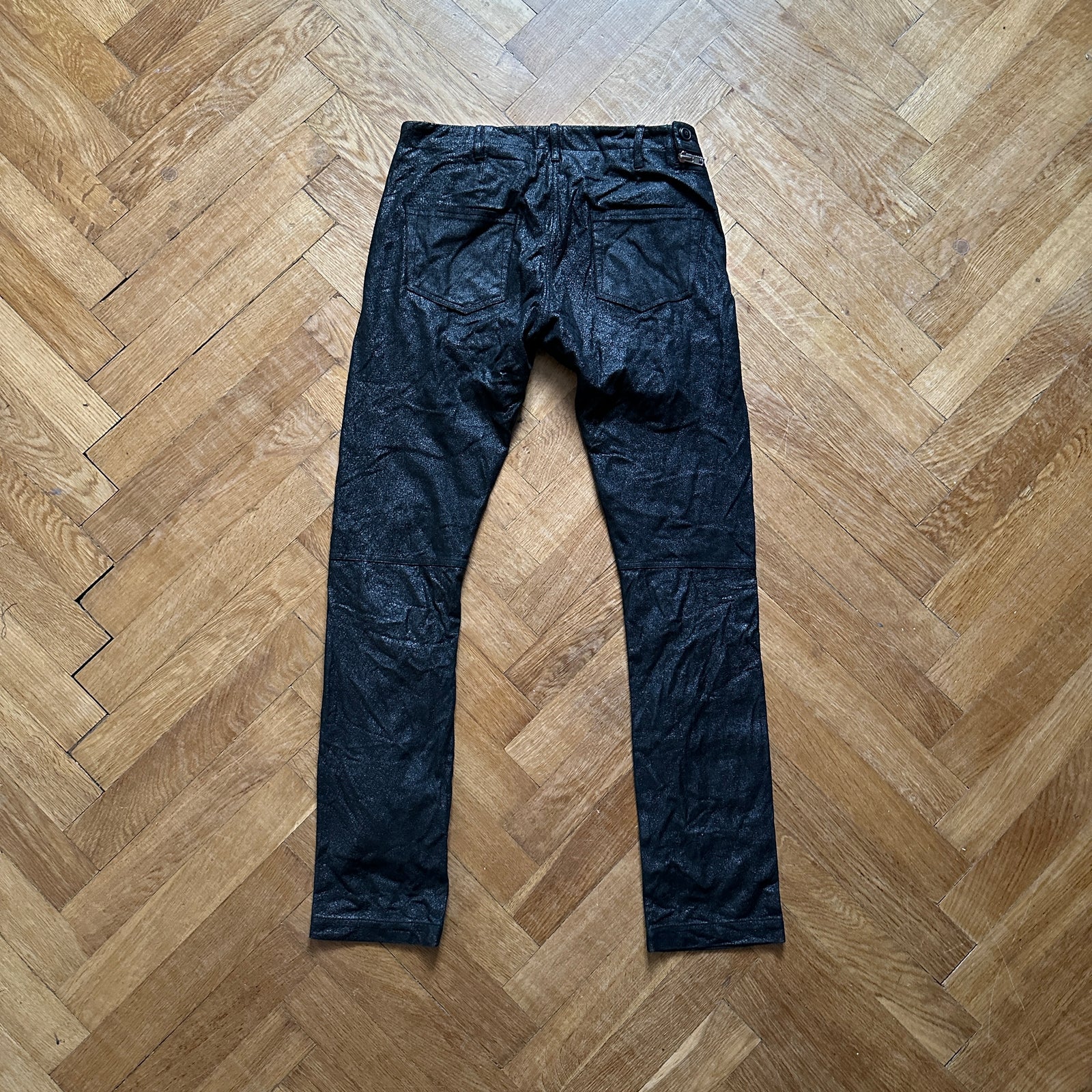 Rick Owens SS14 Washed Lamb Leather Aircut Pants