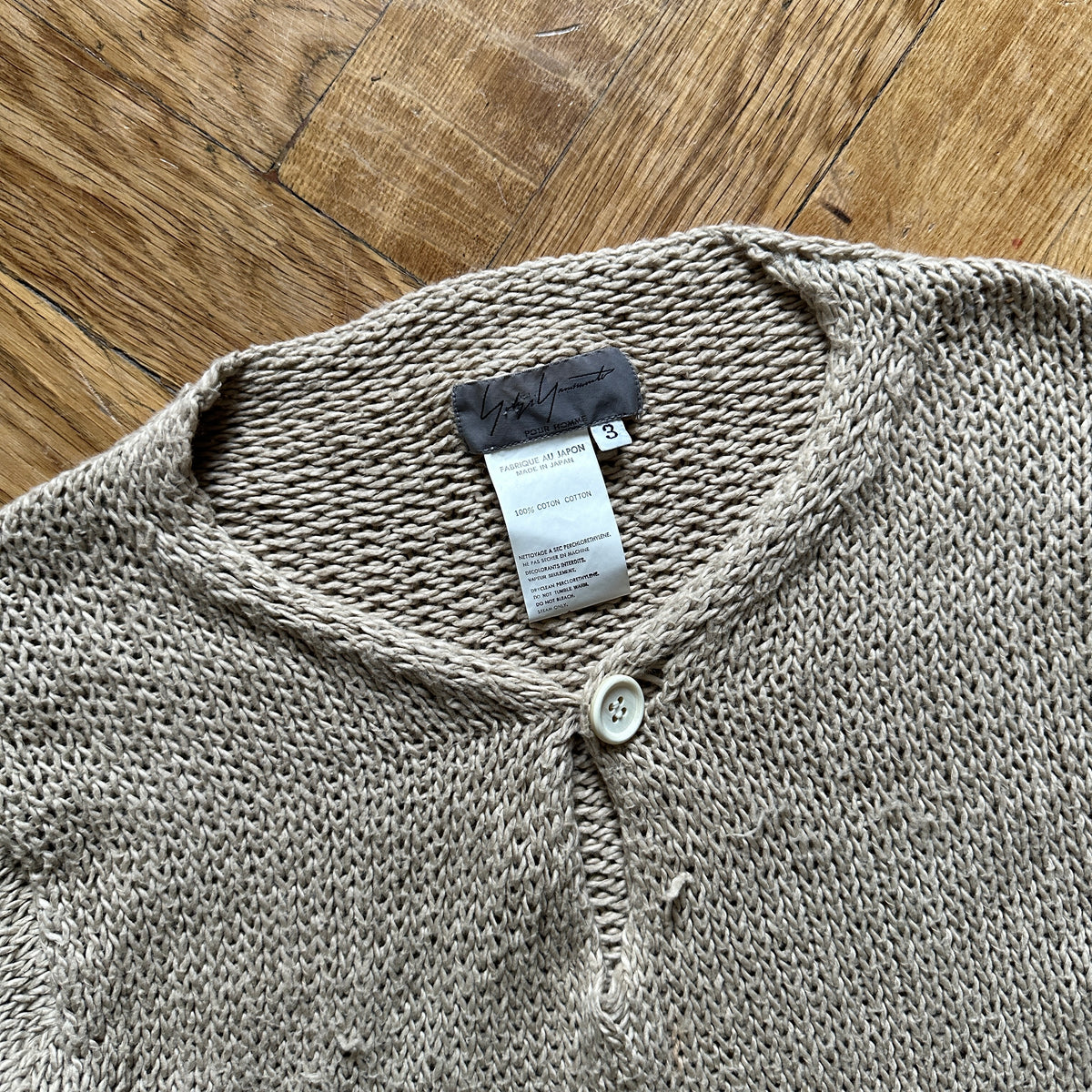 Yohji Yamamoto Pour Homme FW06 Raw Hem Knit