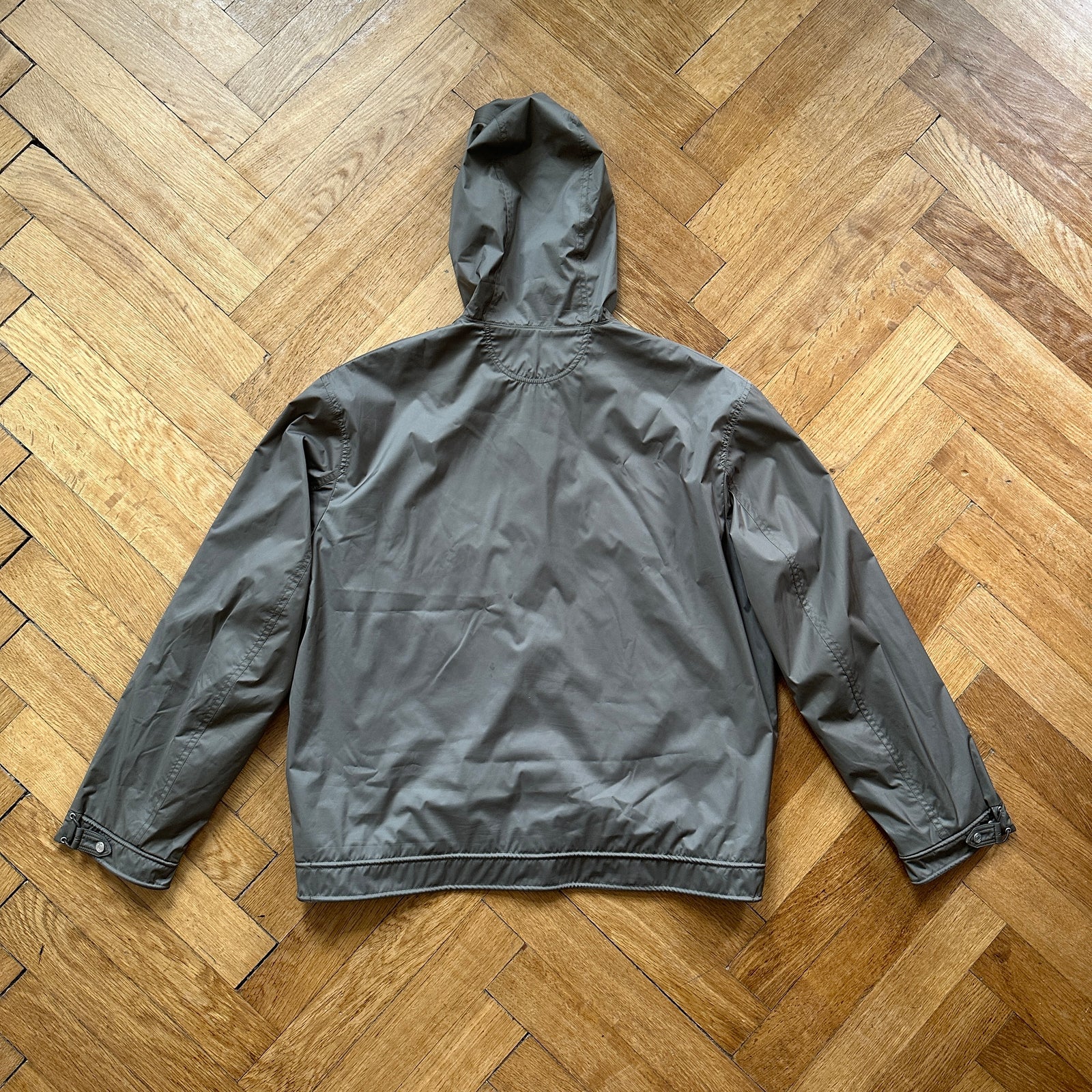 Hermès Mens Grey Windbreaker Zip Jacket