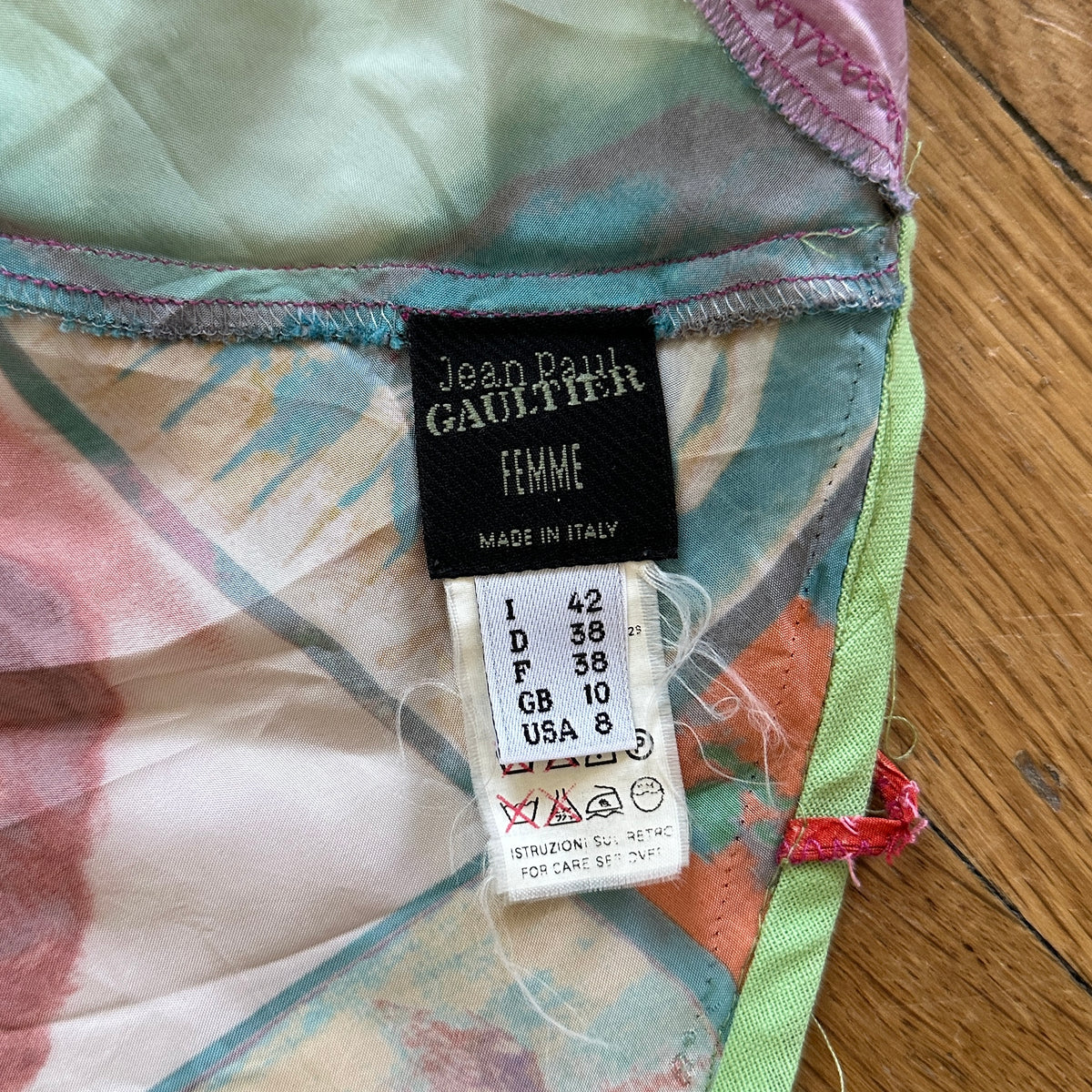 Jean Paul Gaultier SS02 Psychedelic Face Top
