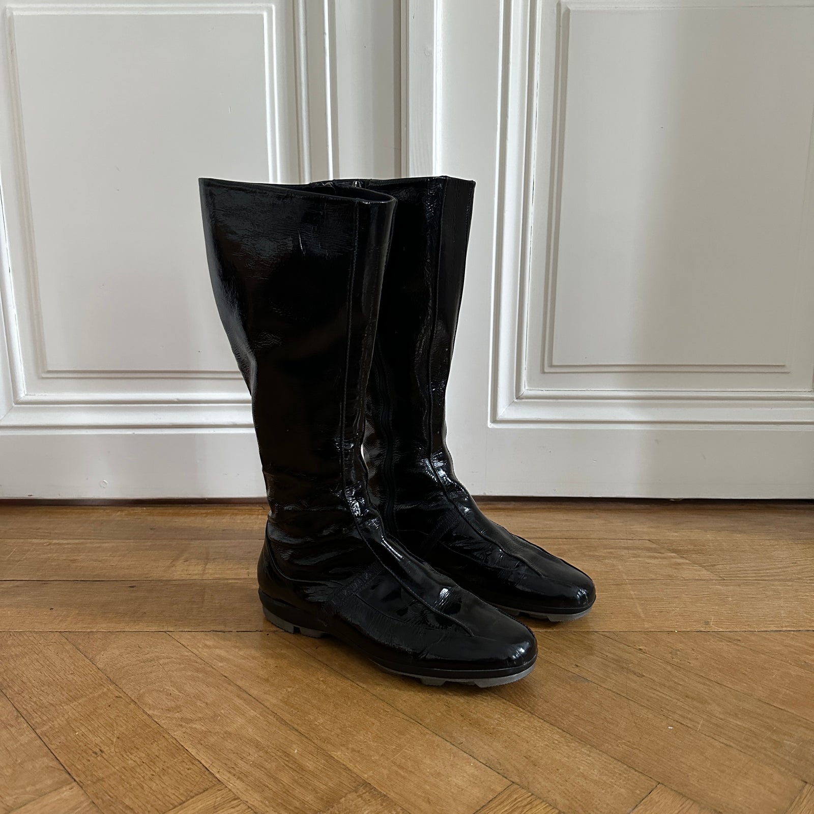 Prada Sport 90s Patent Leather High Boots