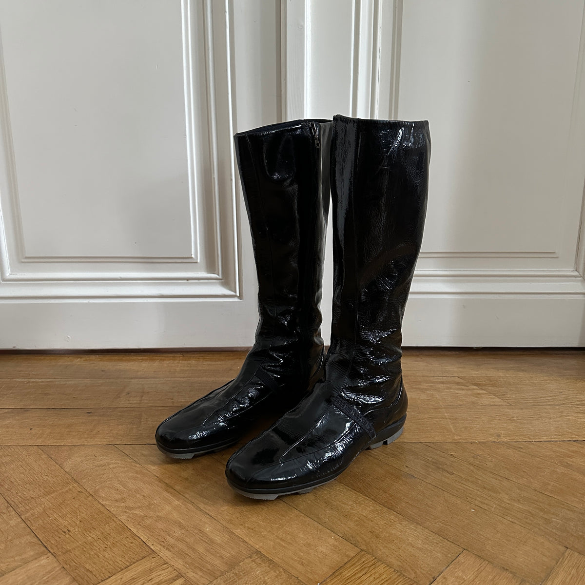 Prada Sport 90s Patent Leather High Boots