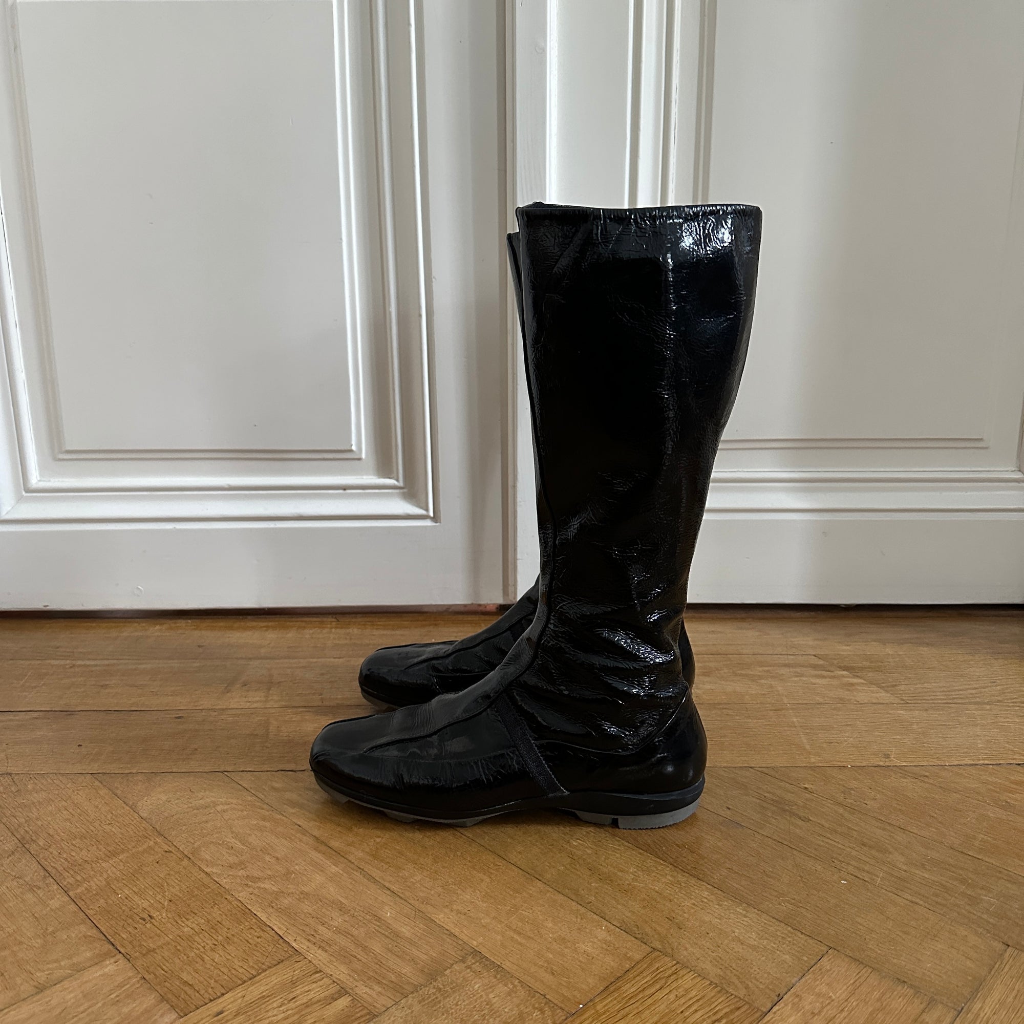 Prada Sport 90s Patent Leather High Boots