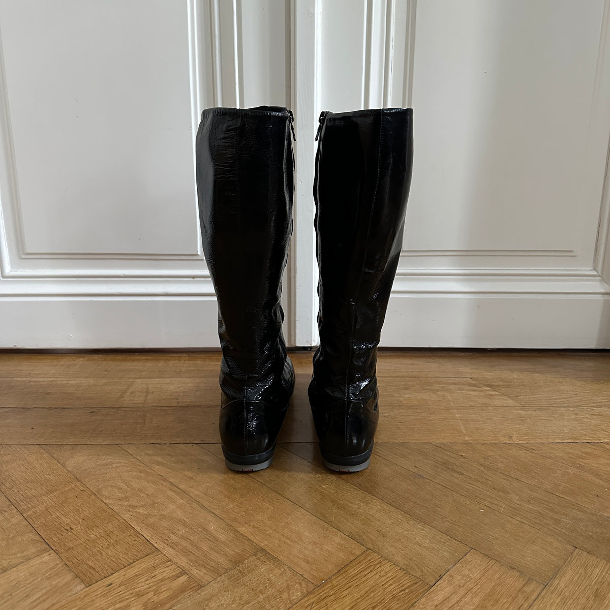 Prada Sport 90s Patent Leather High Boots