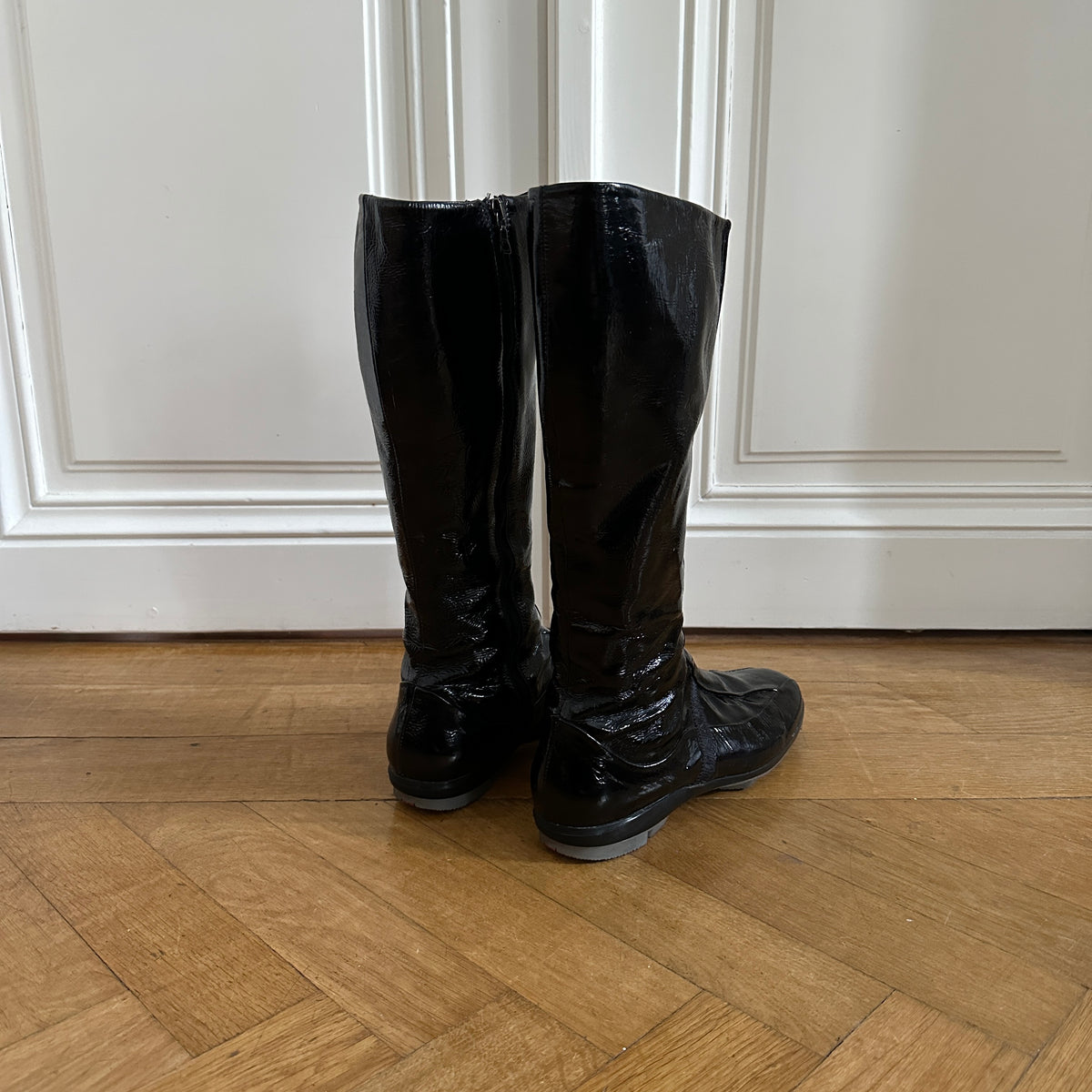 Prada Sport 90s Patent Leather High Boots