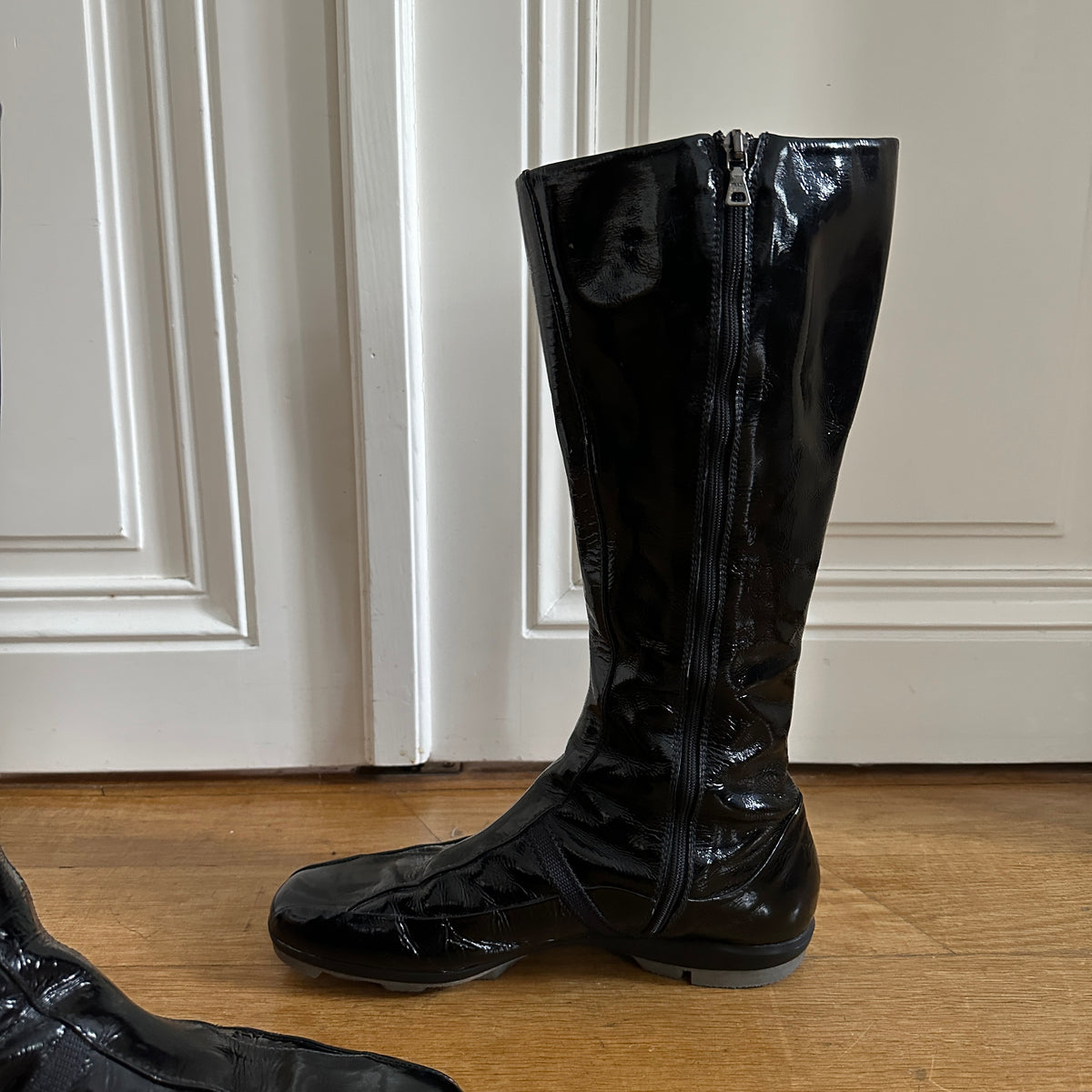 Prada Sport 90s Patent Leather High Boots