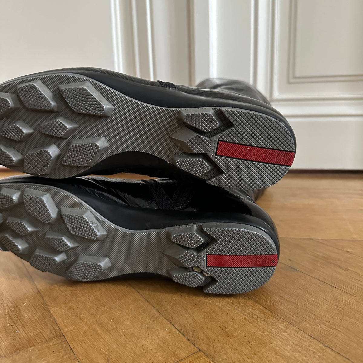 Prada Sport 90s Patent Leather High Boots