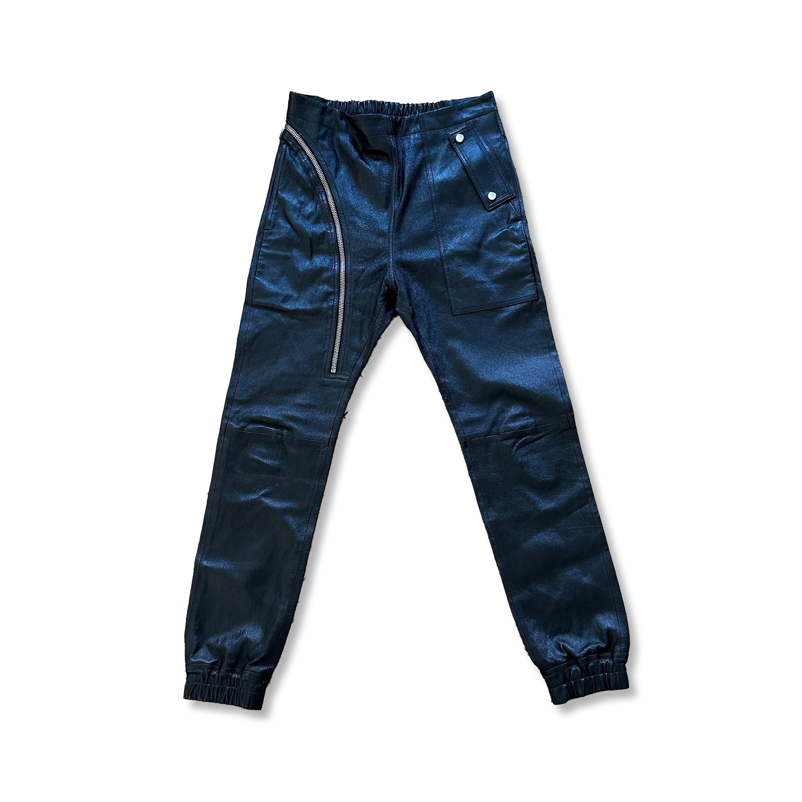 Rick Owens FW19 Larry Lamb Leather Aircut Pants
