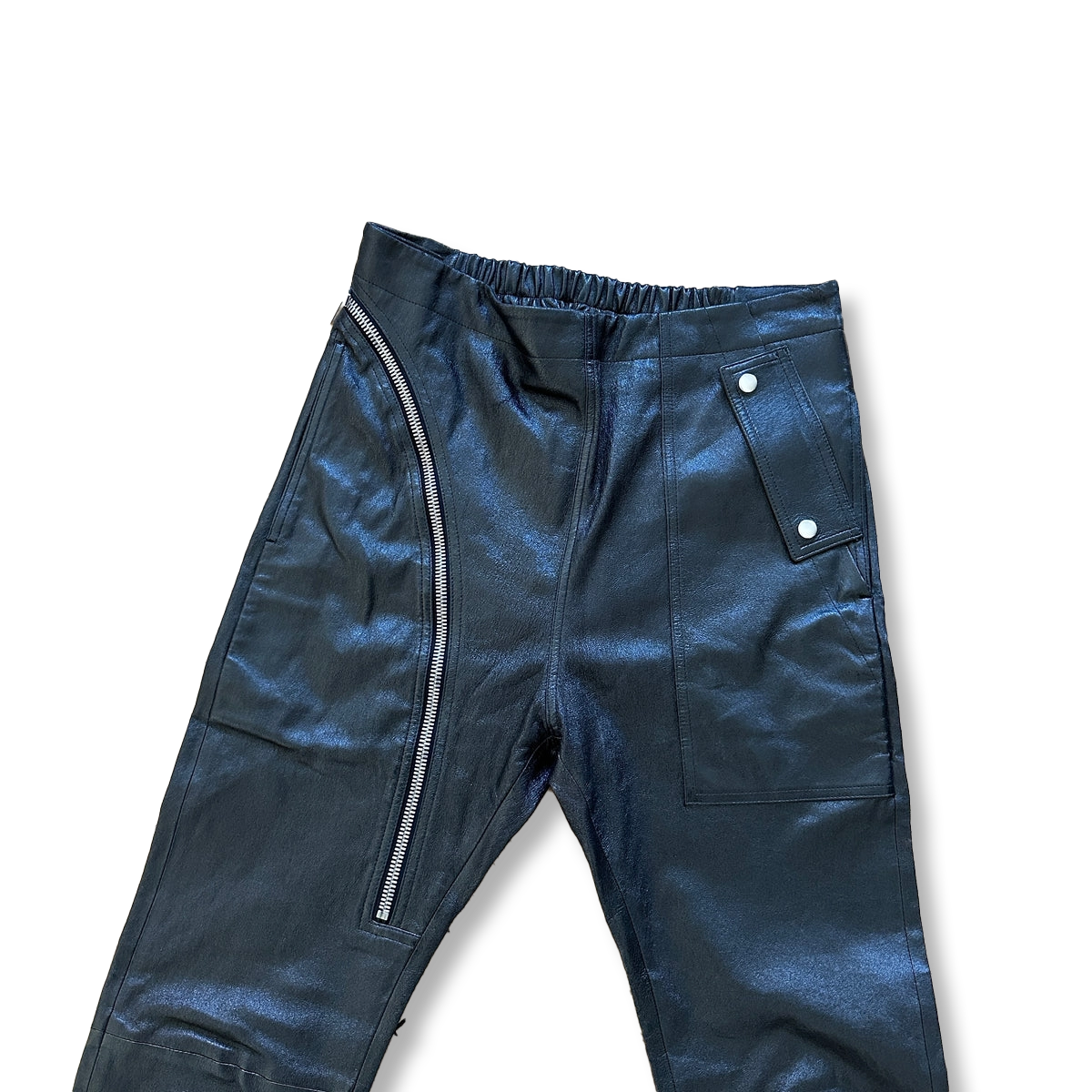 Rick Owens FW19 Larry Lamb Leather Aircut Pants