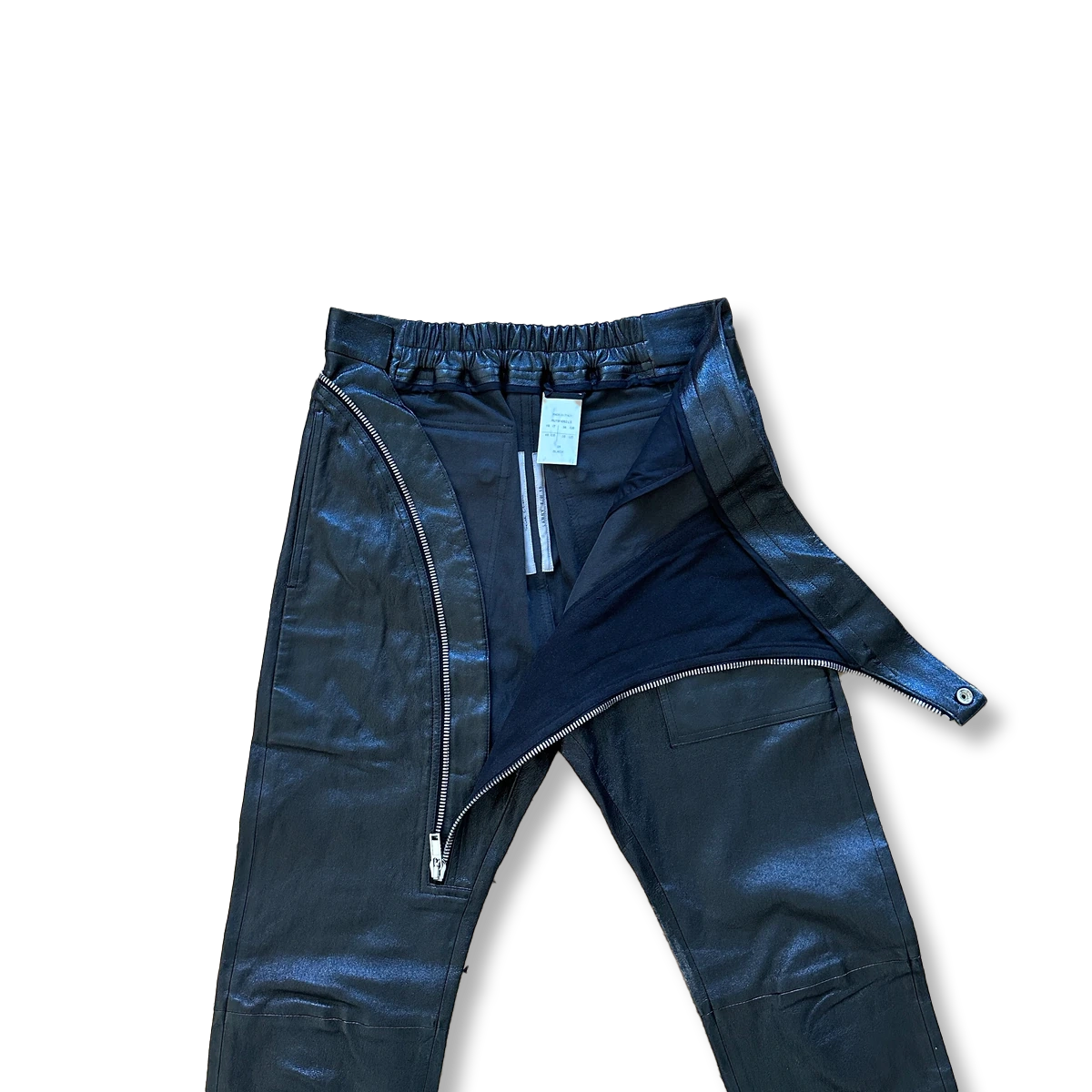 Rick Owens FW19 Larry Lamb Leather Aircut Pants