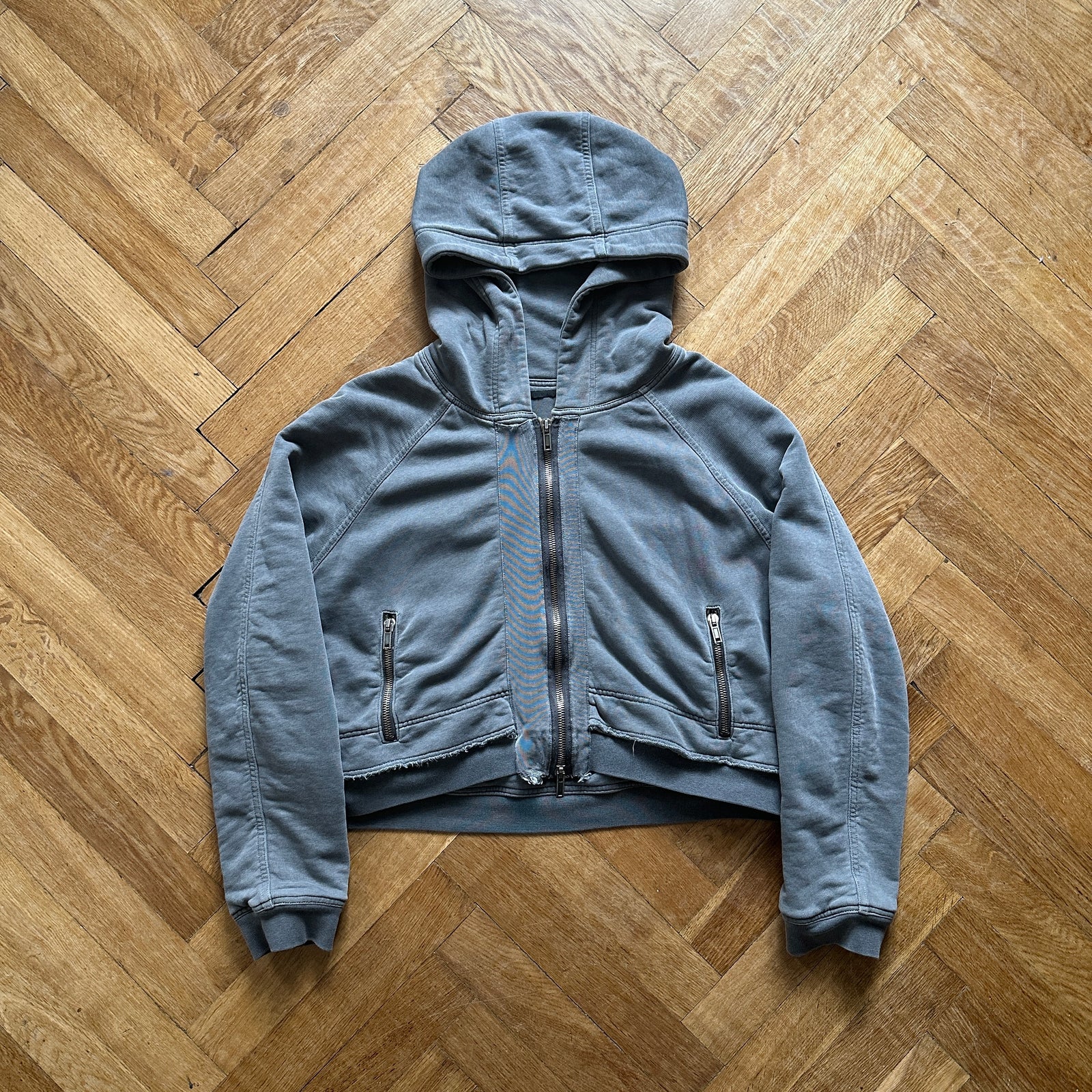 Haider Ackermann FW14 Cropped Double Layer Hoodie