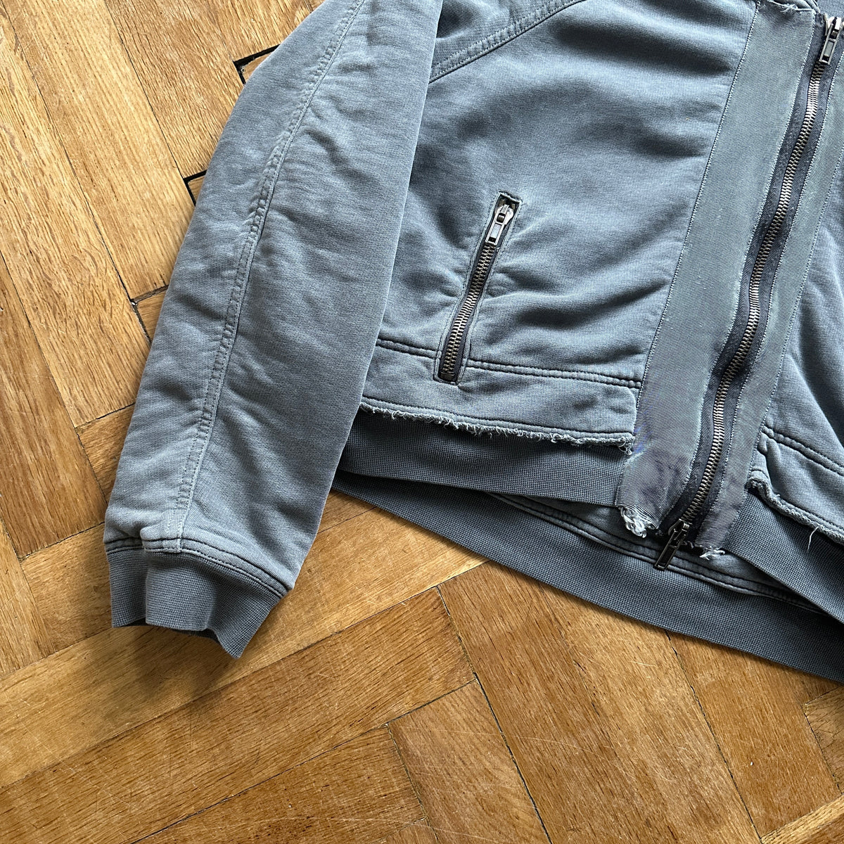 Haider Ackermann FW14 Cropped Double Layer Hoodie