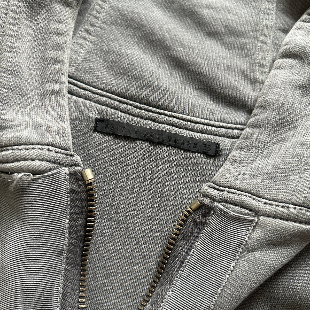 Haider Ackermann FW14 Cropped Double Layer Hoodie