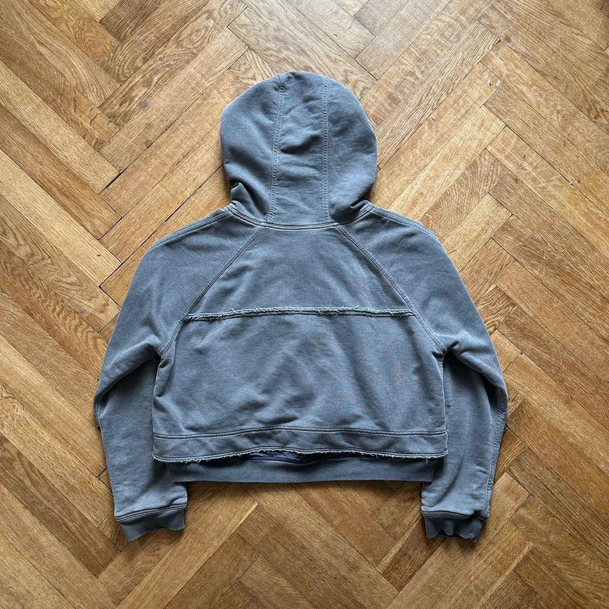 Haider Ackermann FW14 Cropped Double Layer Hoodie