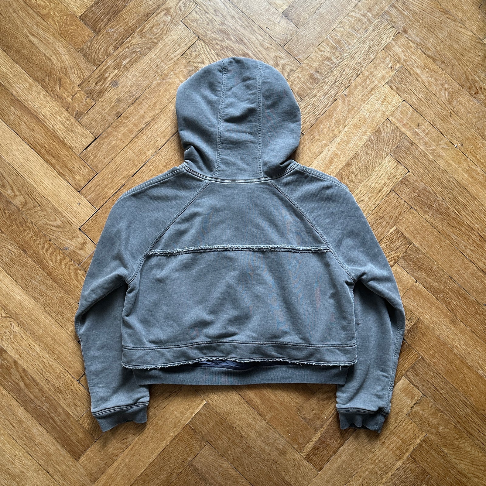 Haider Ackermann FW14 Cropped Double Layer Hoodie