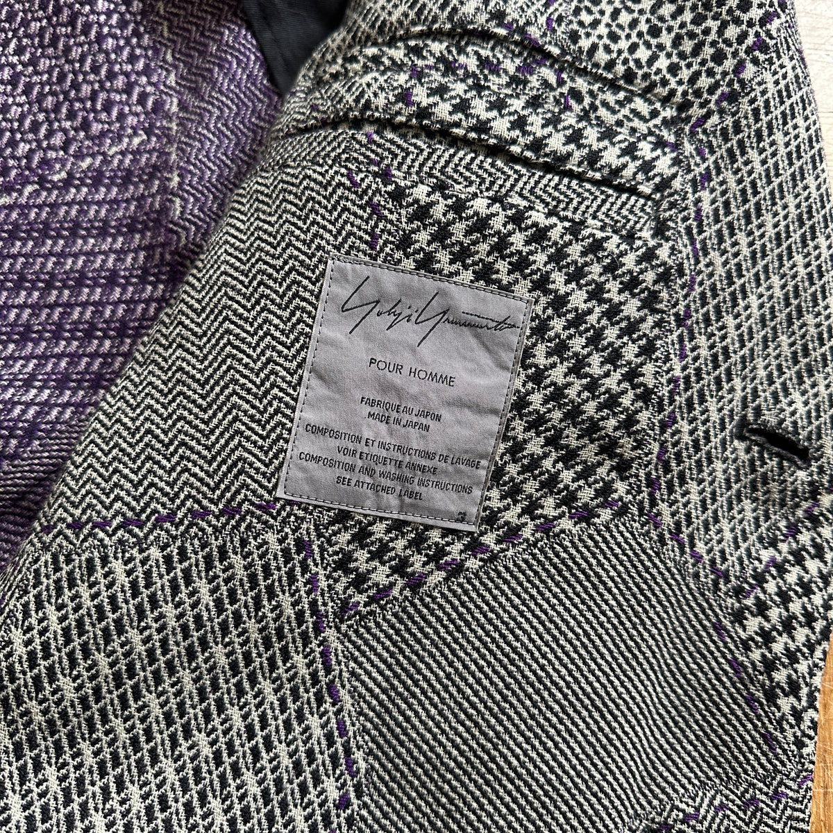 Yohji Yamamoto Pour Homme FW10 Patchwork Wool Jacket