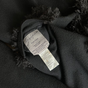 Yohji Yamamoto Pour Homme FW13 Black Loop Fur Wool Coat