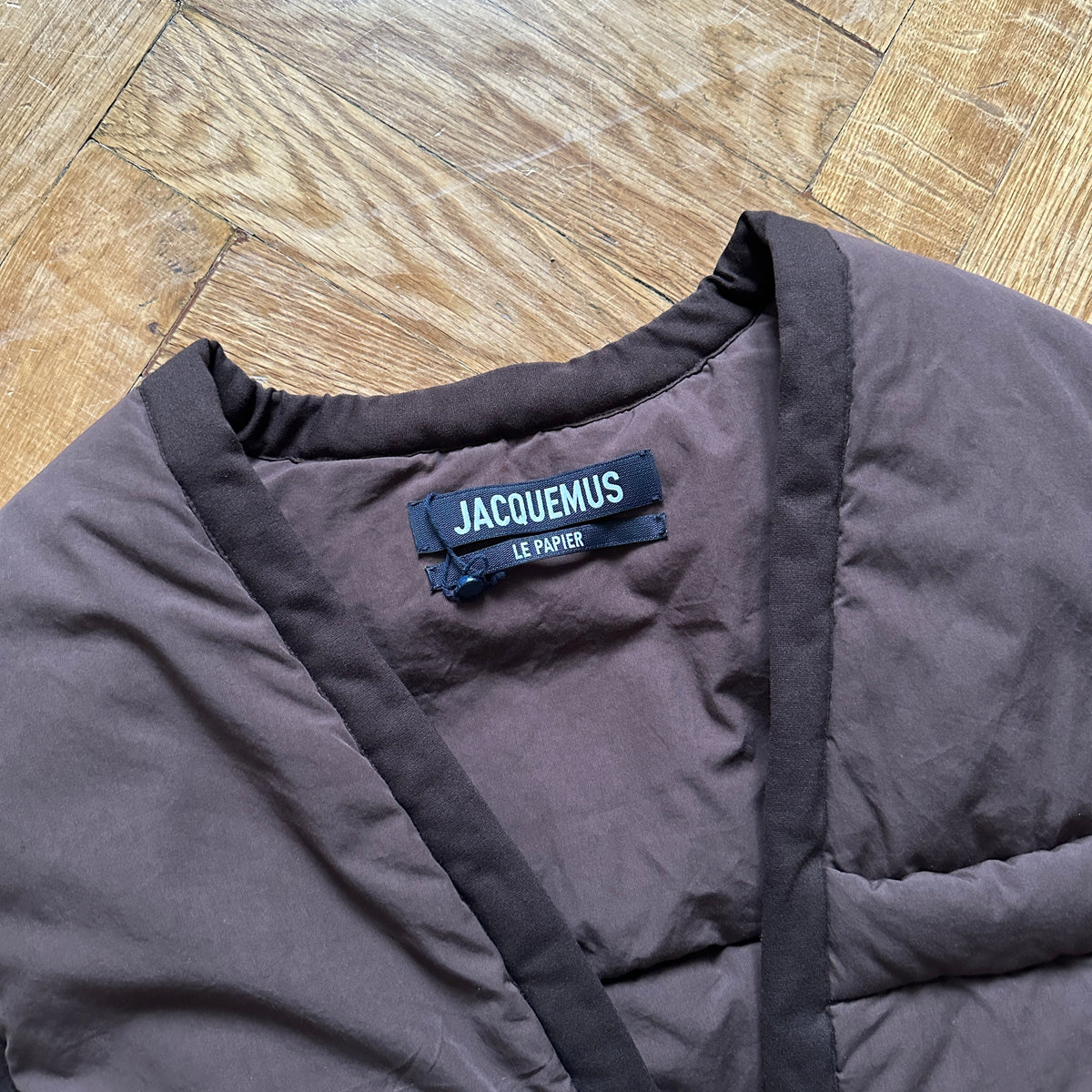 Jacquemus FW22 Le Papier Brown Padded Down Vest