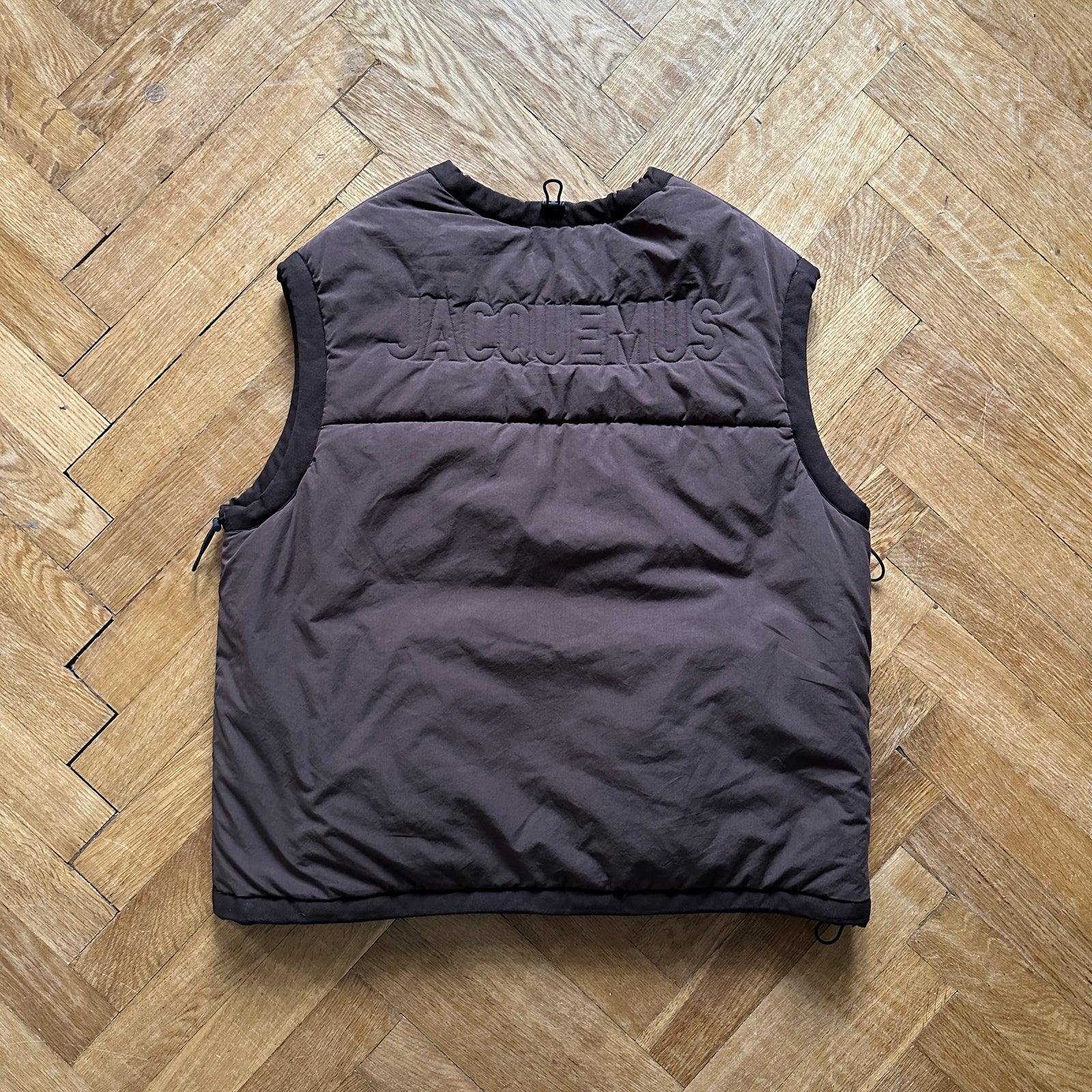 Jacquemus FW22 Le Papier Brown Padded Down Vest