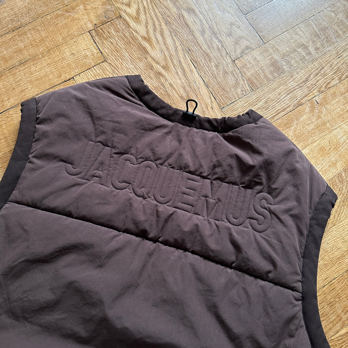 Jacquemus FW22 Le Papier Brown Padded Down Vest