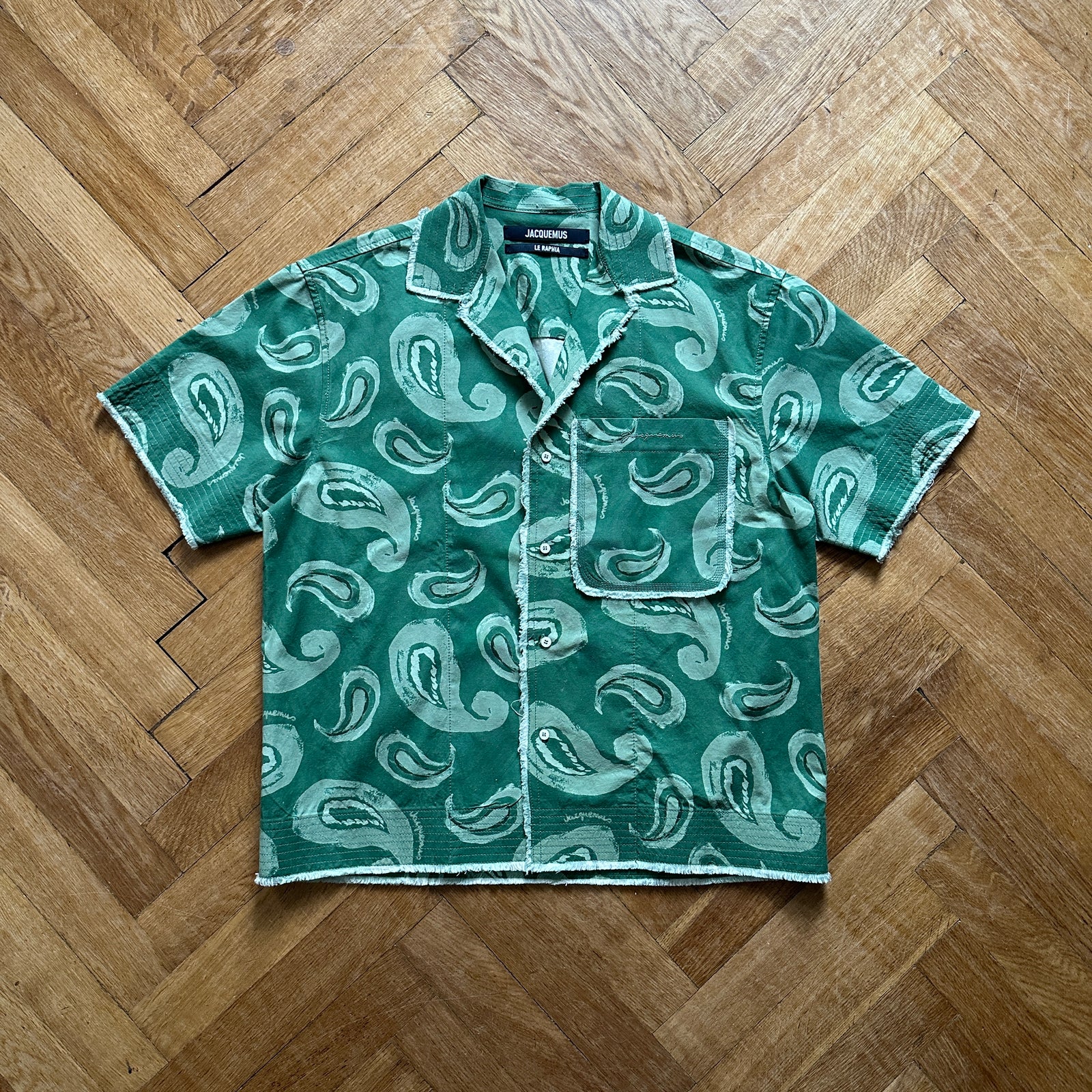 Jacquemus SS23 Le Raphia Paisley Shirt