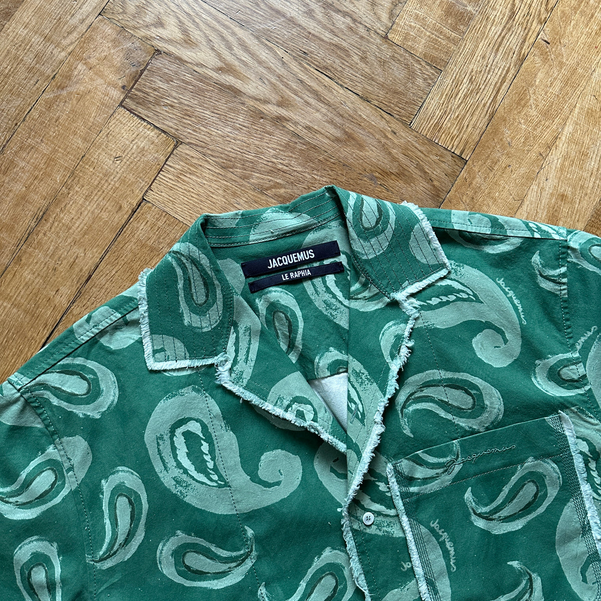 Jacquemus SS23 Le Raphia Paisley Shirt