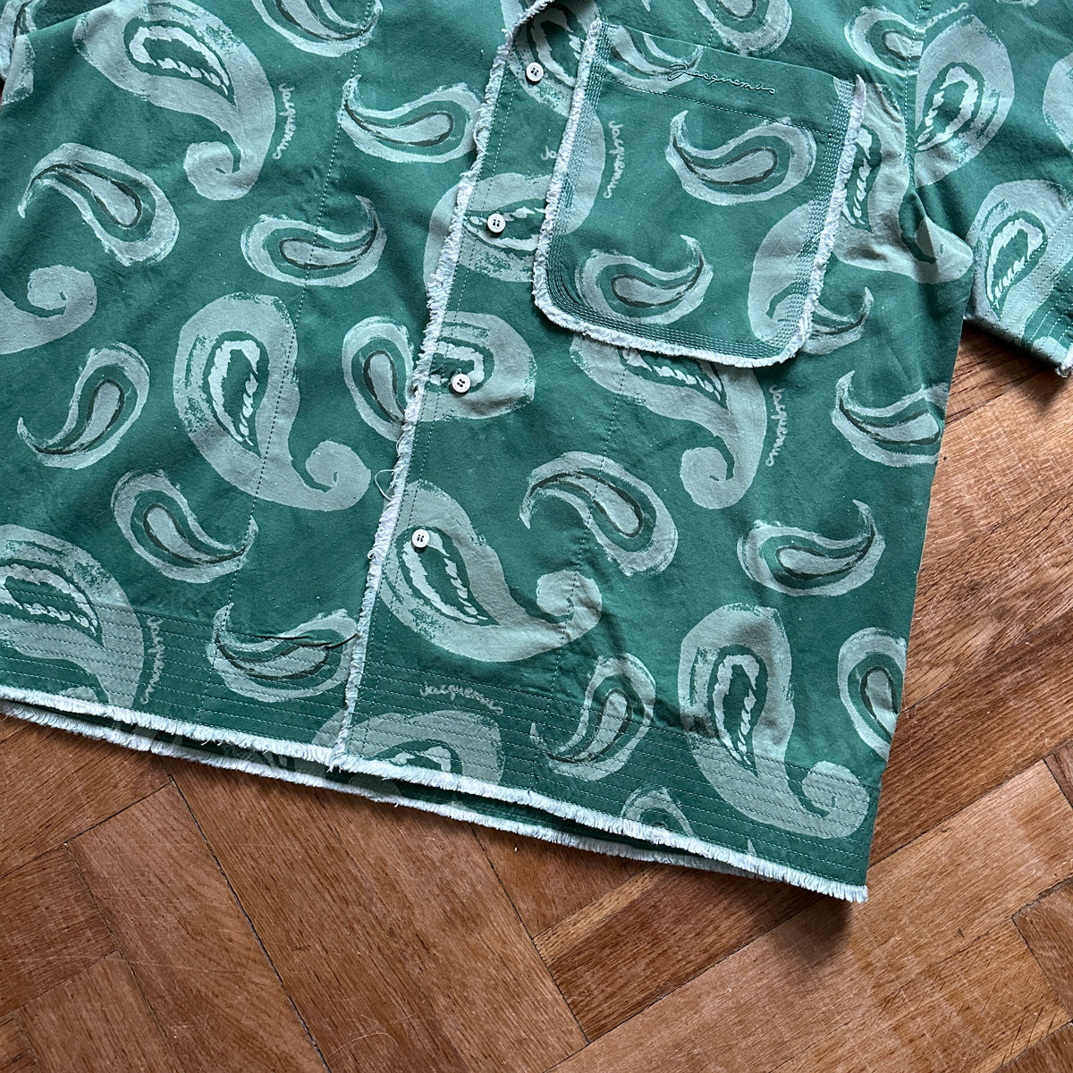 Jacquemus SS23 Le Raphia Paisley Shirt