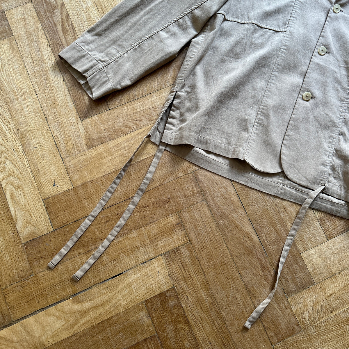 Jacquemus FW22 Le Papier flannel fabric Kimono Shirt