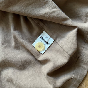 Jacquemus FW22 Le Papier flannel fabric Kimono Shirt