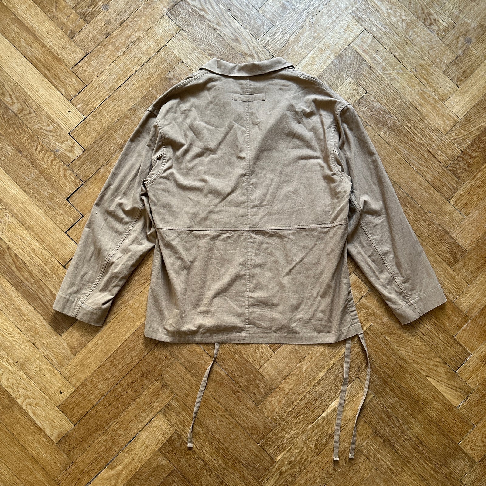 Jacquemus FW22 Le Papier flannel fabric Kimono Shirt