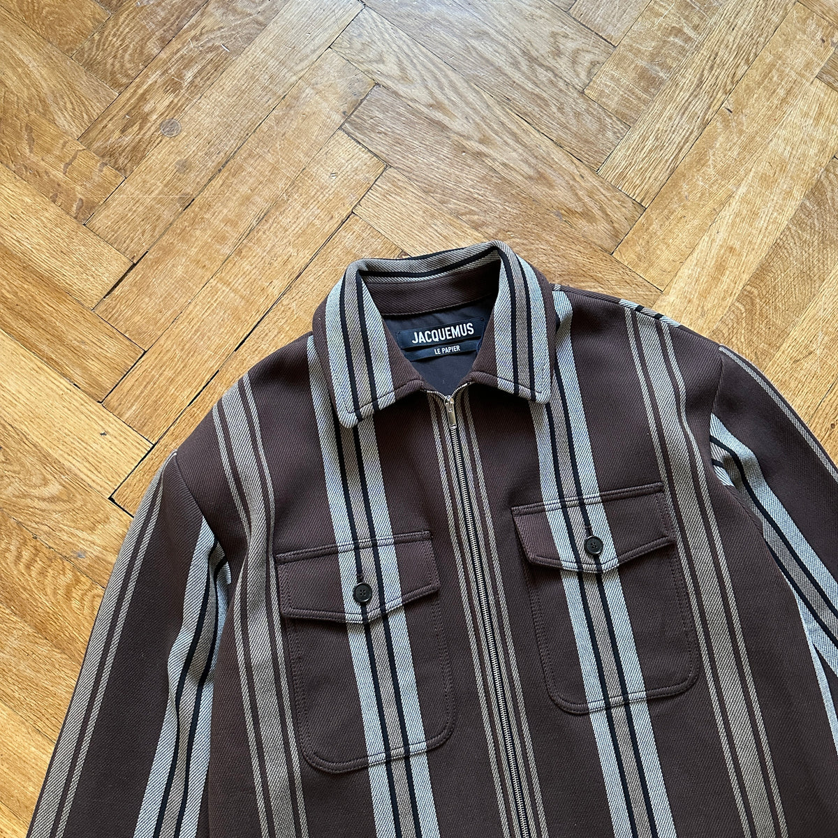 Jacquemus FW22 Le Papier Striped Wool Jacket
