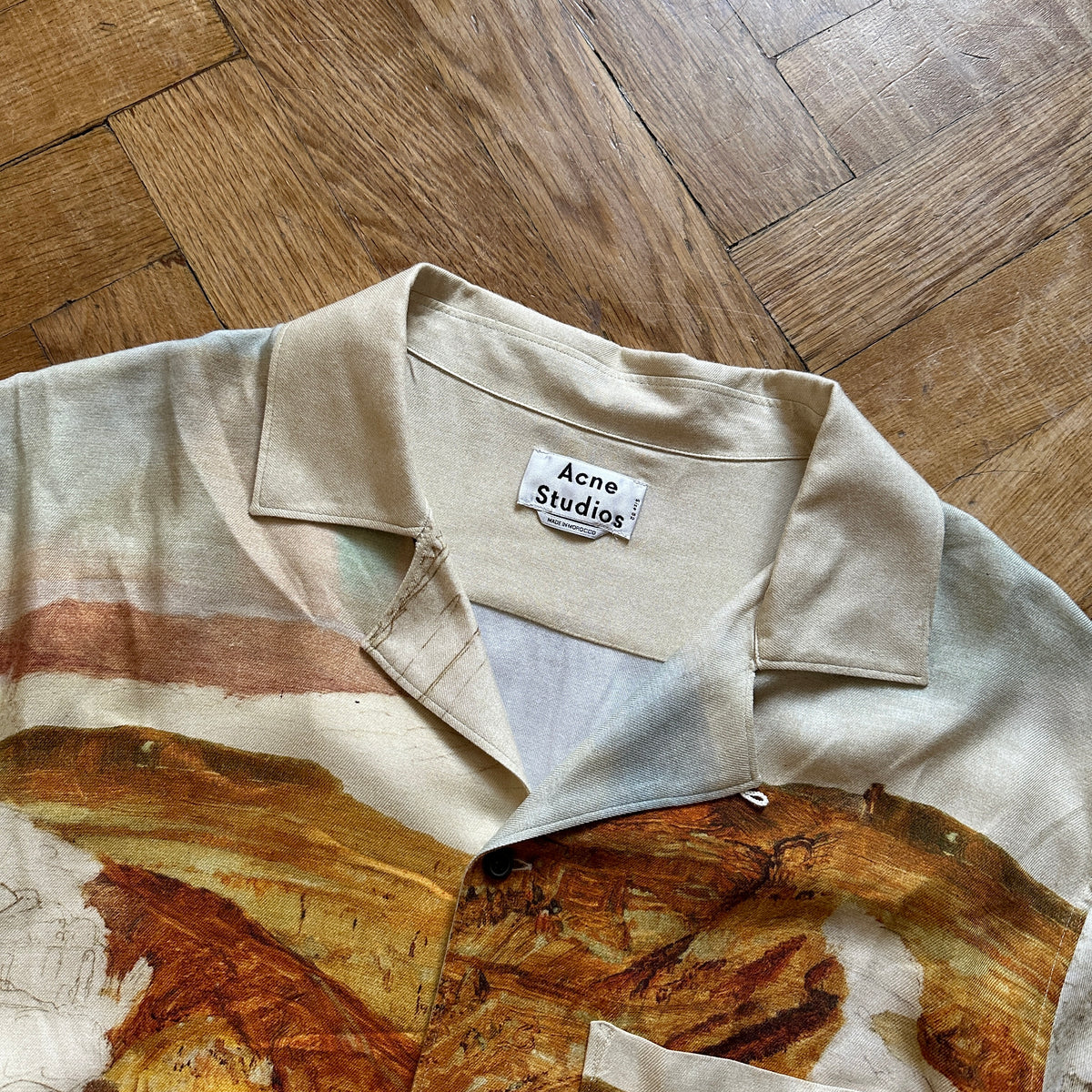 Acne Studios Simon Fluid Horse Viscose Shirt
