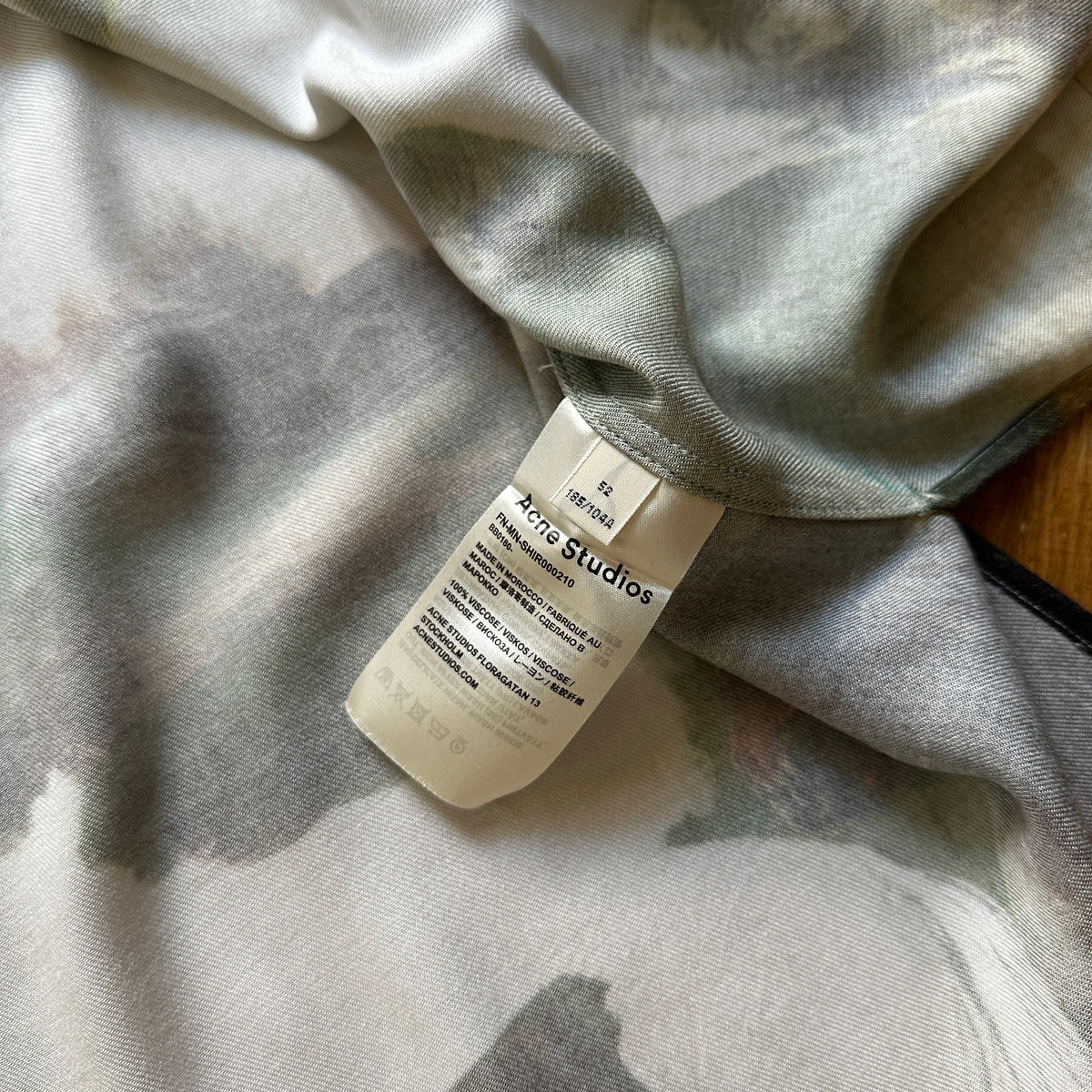 Acne Studios Simon Fluid Horse Viscose Shirt