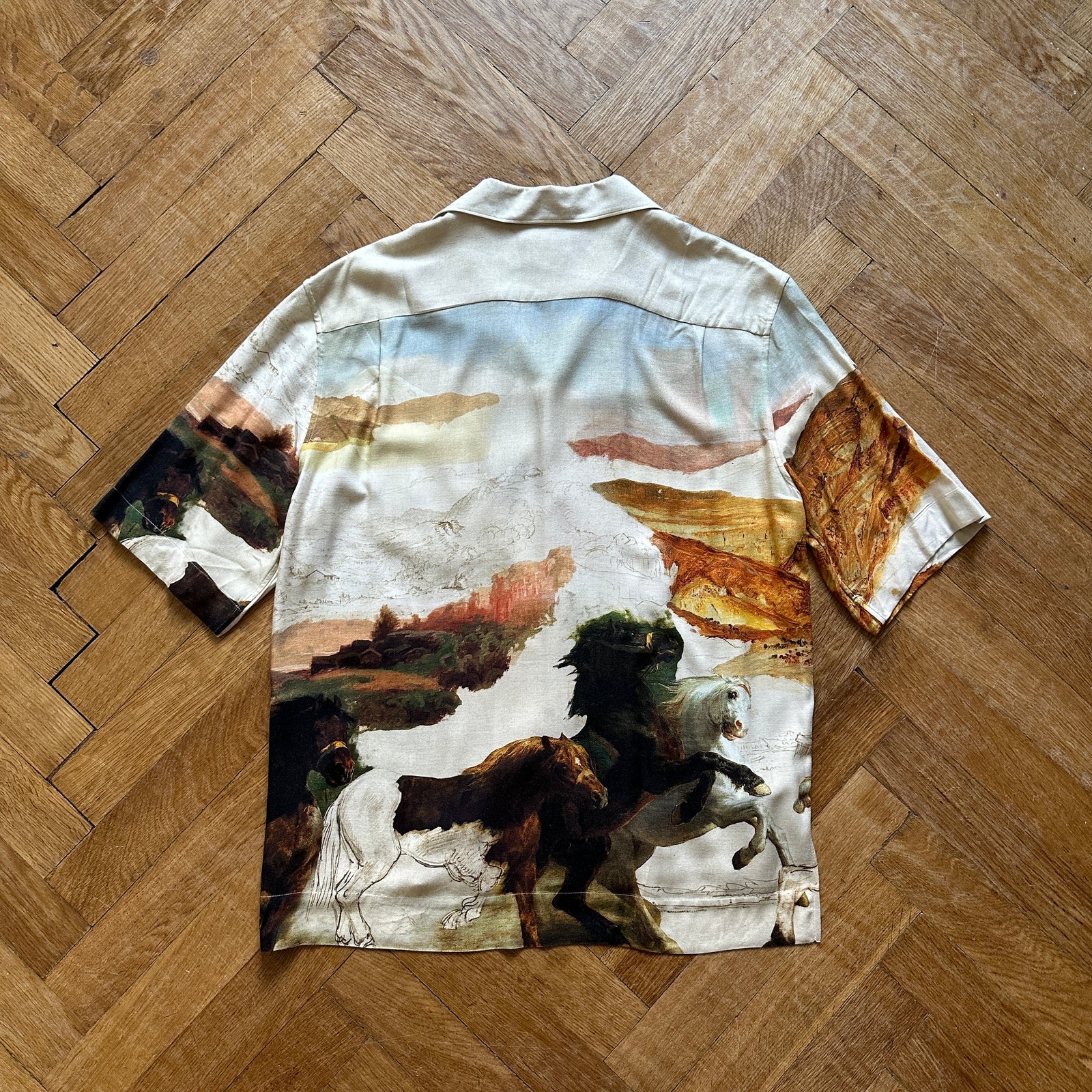 Acne Studios Simon Fluid Horse Viscose Shirt