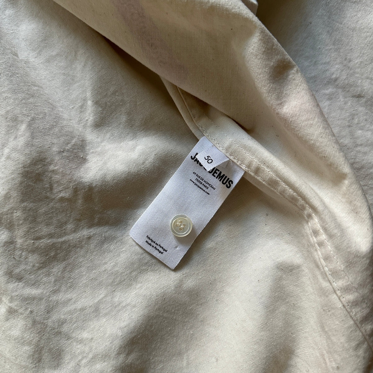 Jacquemus SS23 Le Raphia Printed Shortsleeve Shirt
