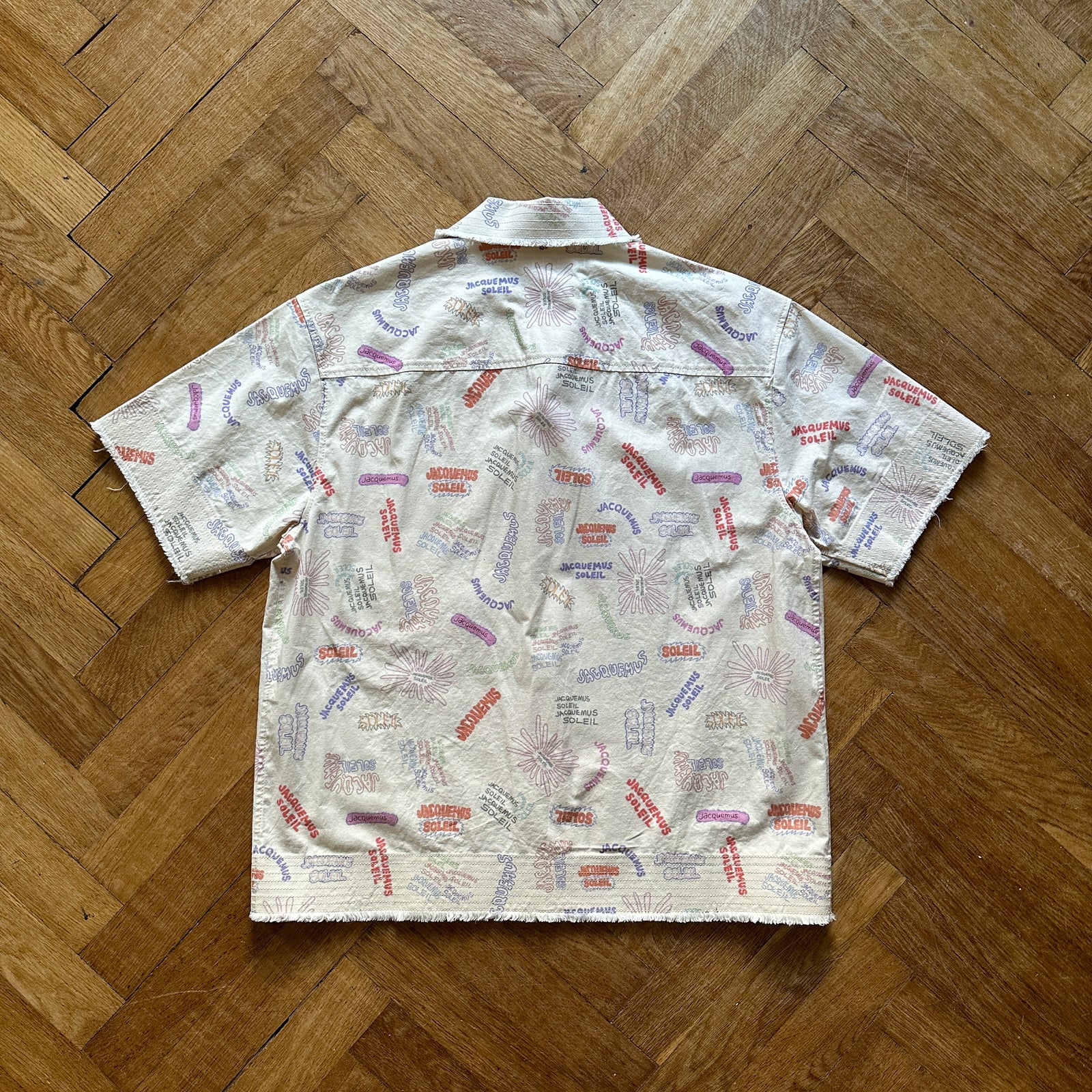 Jacquemus SS23 Le Raphia Printed Shortsleeve Shirt