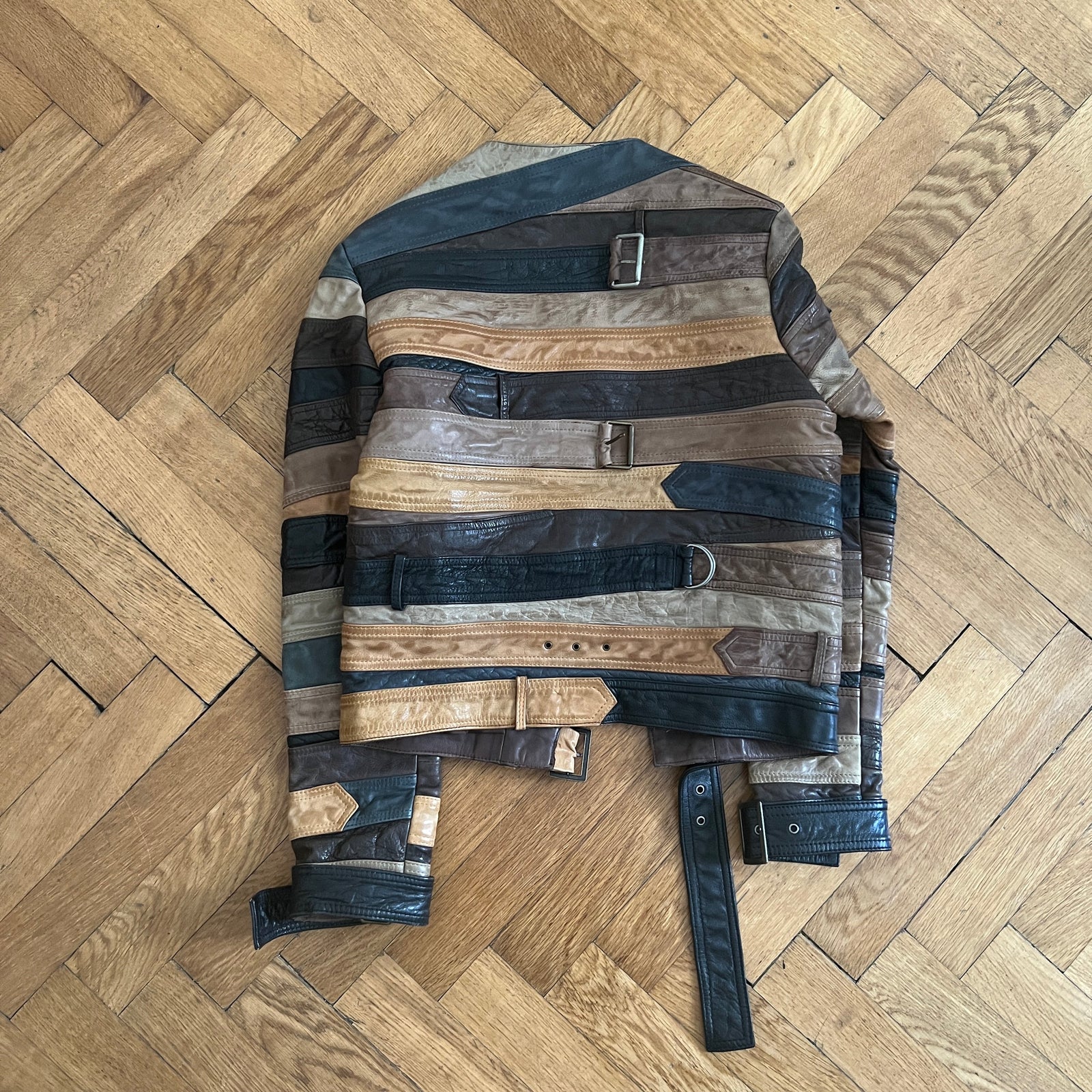 Maison Martin Margiela H&M 2012 Belt Leather Jacket